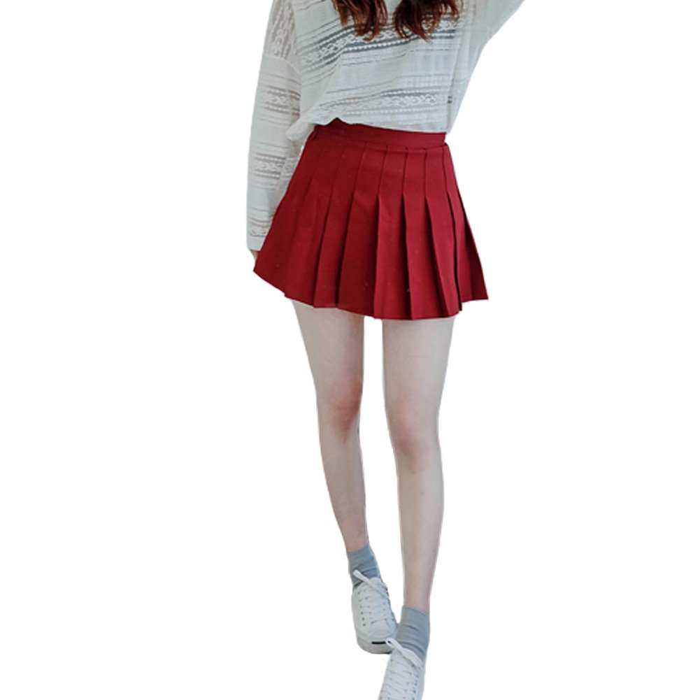 High Waist Sports Skirt with Built-in Underwear - Tennis, School, Cheerleader Pleated Skirt for Women - Perfect for Workouts, Dance & Team Uniforms