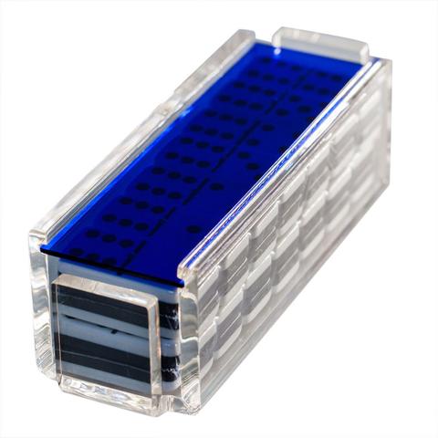 Premium El Tigre Domino Set in Vibrant Blue - Perfect for Family Game Nights, Parties, and Mexican Train Dominoes Tournaments