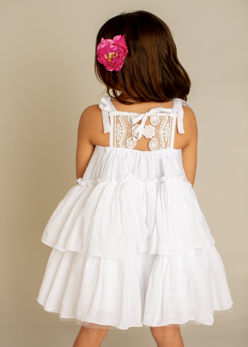 Banyu White Dress for Women - Elegant Summer Casual Wear for Beach, Party & Everyday Outfits