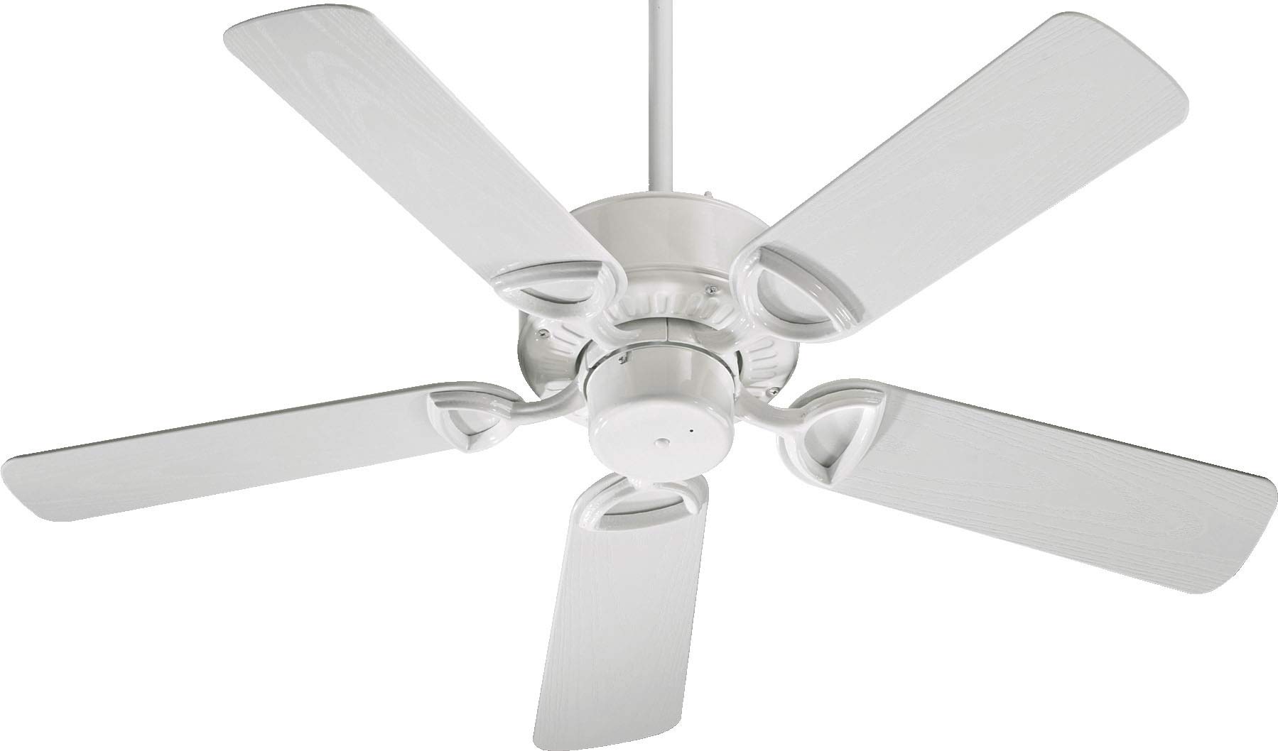Quorum International 143425-6 White Ceiling Fans with Light Kit - Perfect for Bedroom, Living Room & Home Cooling