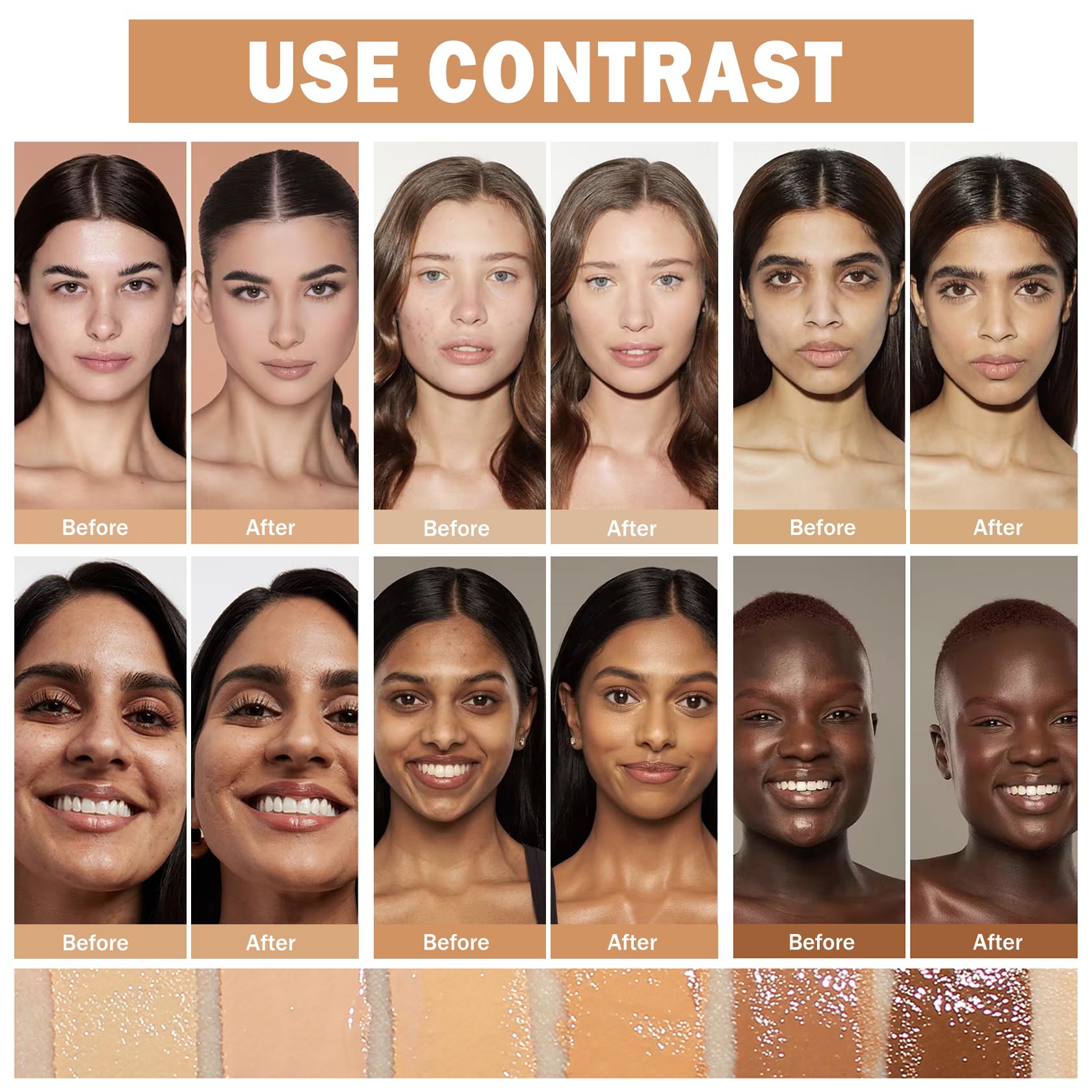Full Coverage Concealer & Liquid Foundation for Mature Skin - Oil Control, Matte Finish, Waterproof Makeup (Shade 02 Natural) | Perfect for Daily Wear, Special Occasions & Professional Makeup Looks