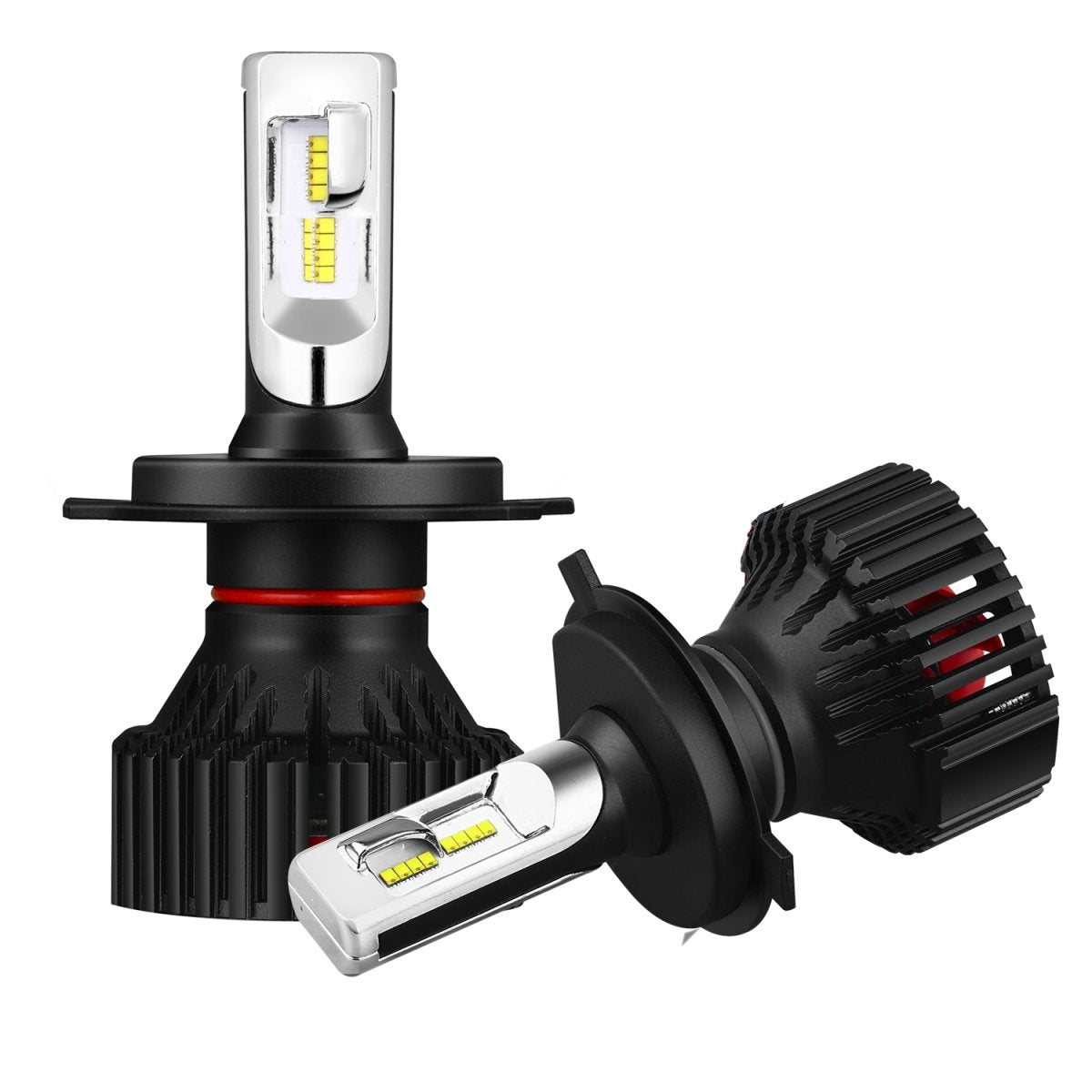 H4 HB2 9003 LED Headlight Bulbs for Cars and Trucks - 6500K Xenon White, Super Bright Replacement Bulbs for Night Driving and Foggy Conditions