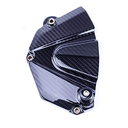 Bestem Carbon Fiber Sprocket Cover Chain Case Cover Twill Weave for 2006-2018 Yamaha R6 - Lightweight Motorcycle Protection for Racing & Street Riding