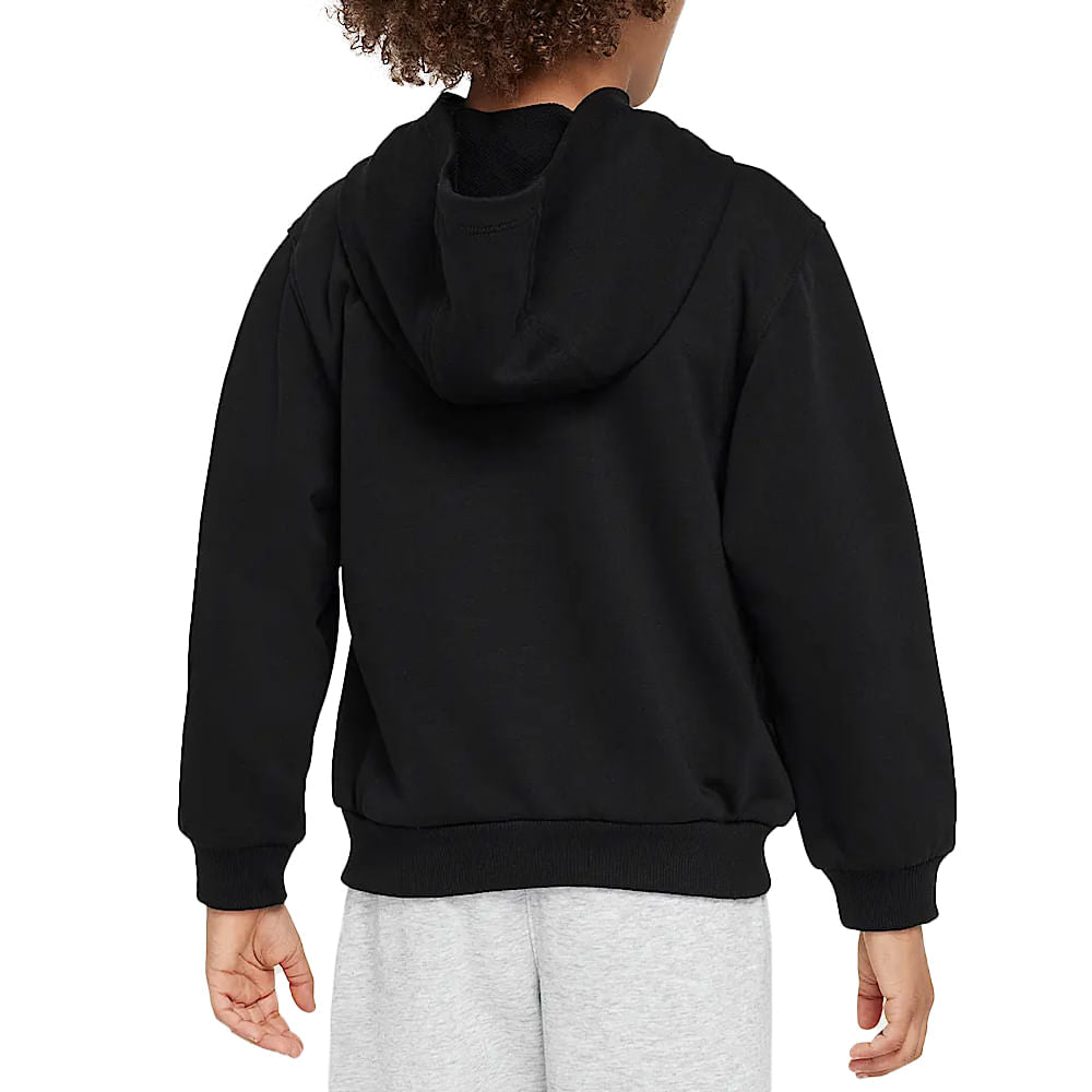 Nike Kids' Outside The Line French Terry Black Hoodie - Soft & Comfortable Pullover for Boys & Girls - Perfect for School, Play & Outdoor Activities