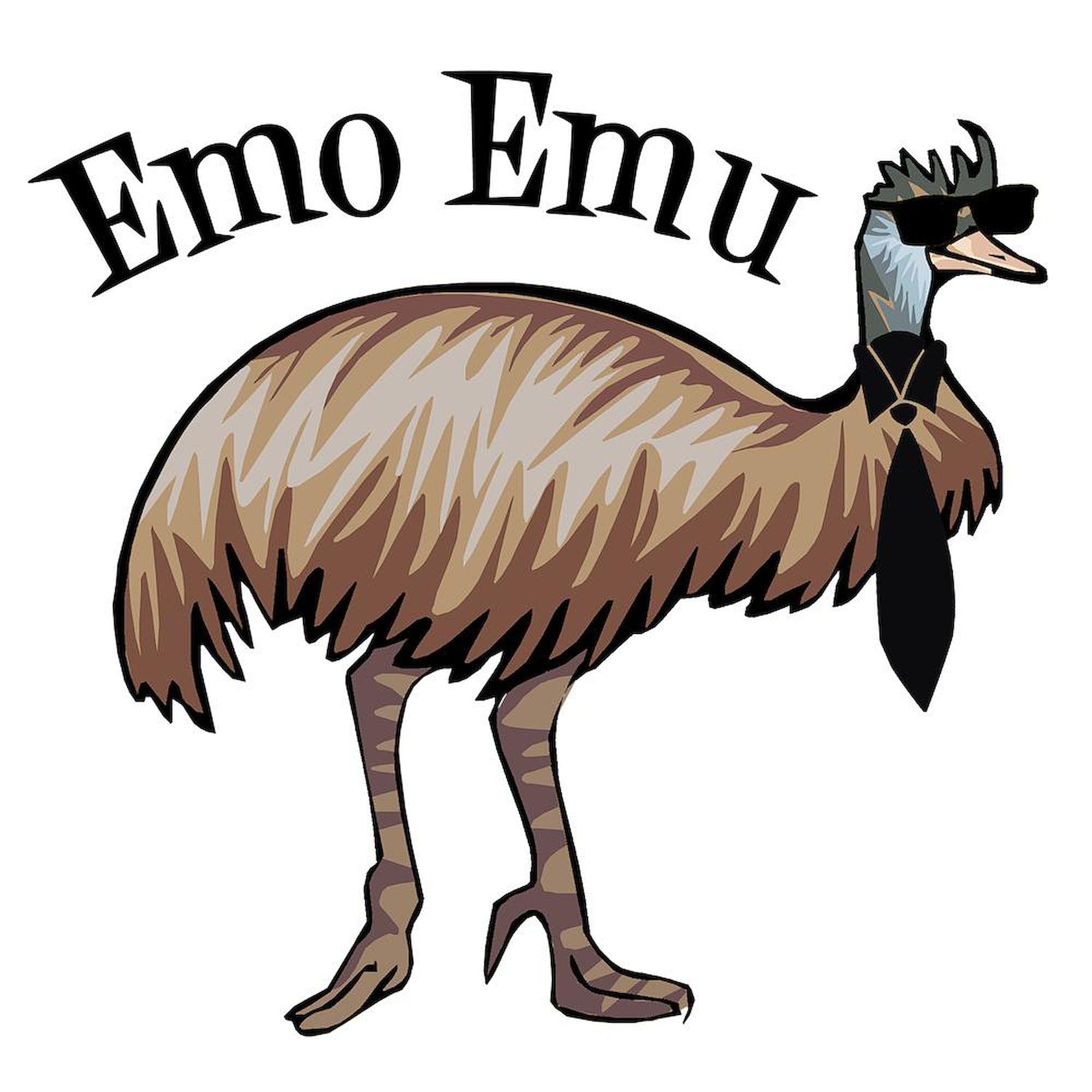 Emo Emu 11 oz (325 ml) Ceramic Coffee Mug - Funny Novelty Gift for Emo Fans - Perfect for Home, Office & Coffee Lovers