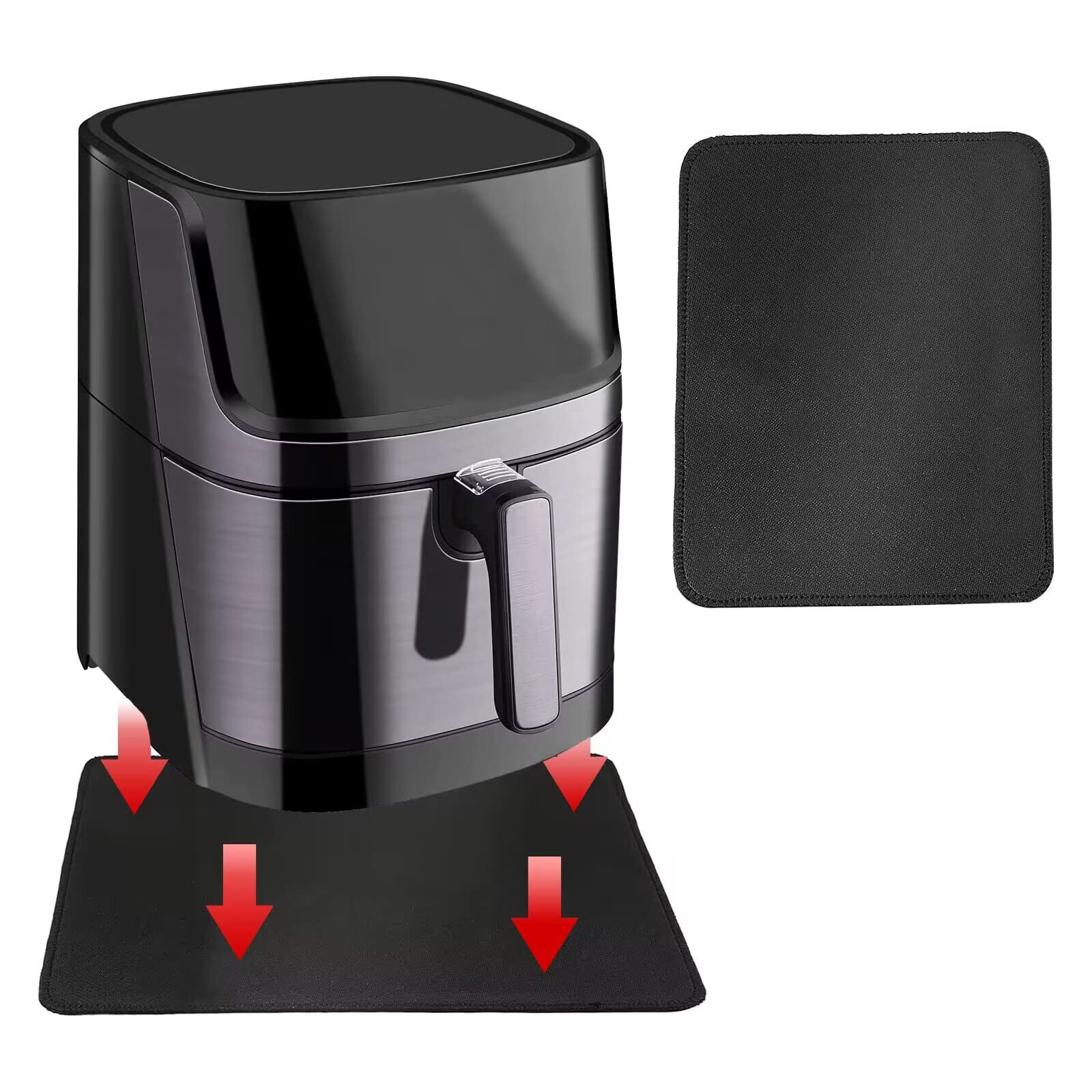 Heat Resistant Silicone Pad for Air Fryer & Countertop - Non-Slip Kitchen Mat for Blender, Toaster, Coffee Maker - Protects Surfaces from Heat & Scratches (Perfect for Cooking, Baking & Small Appliance Use)