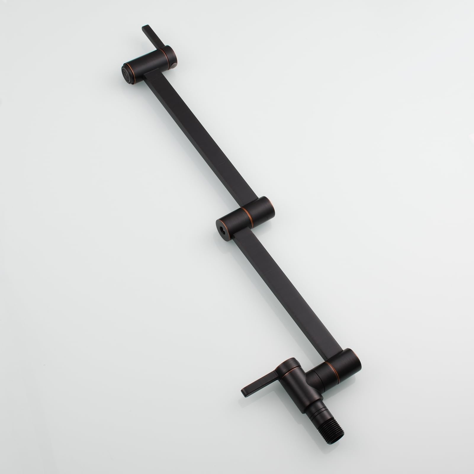 Oil Rubbed Bronze Wall Mount Pot Filler Faucet - Double Joint Swing Arm Brass Kitchen Sink Faucet for Easy Cooking & Filling Pots (Model CT172R) | Perfect for Home Chefs & Busy Kitchens