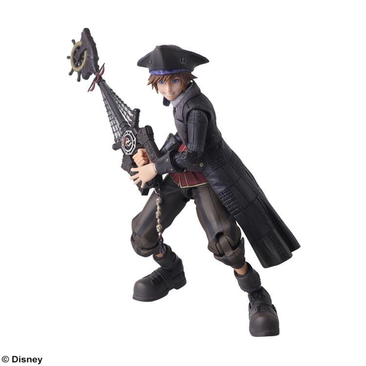 Bring Arts Kingdom Hearts III Sora Pirates of the Caribbean Version Action Figure by Square Enix - Collectible Toy for Gamers and Disney Fans, Perfect for Display and Gift Giving