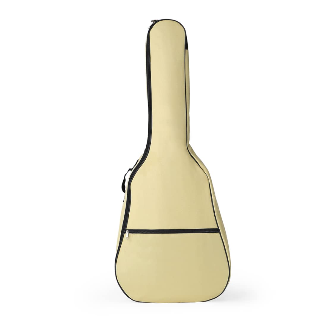 Eioflia 40-41 Inch Acoustic Classical Guitar Case Bag - Padded, Waterproof, Protective Gig Bag for Full Size Guitars - Perfect for Travel, Storage & Outdoor Performances (Beige)