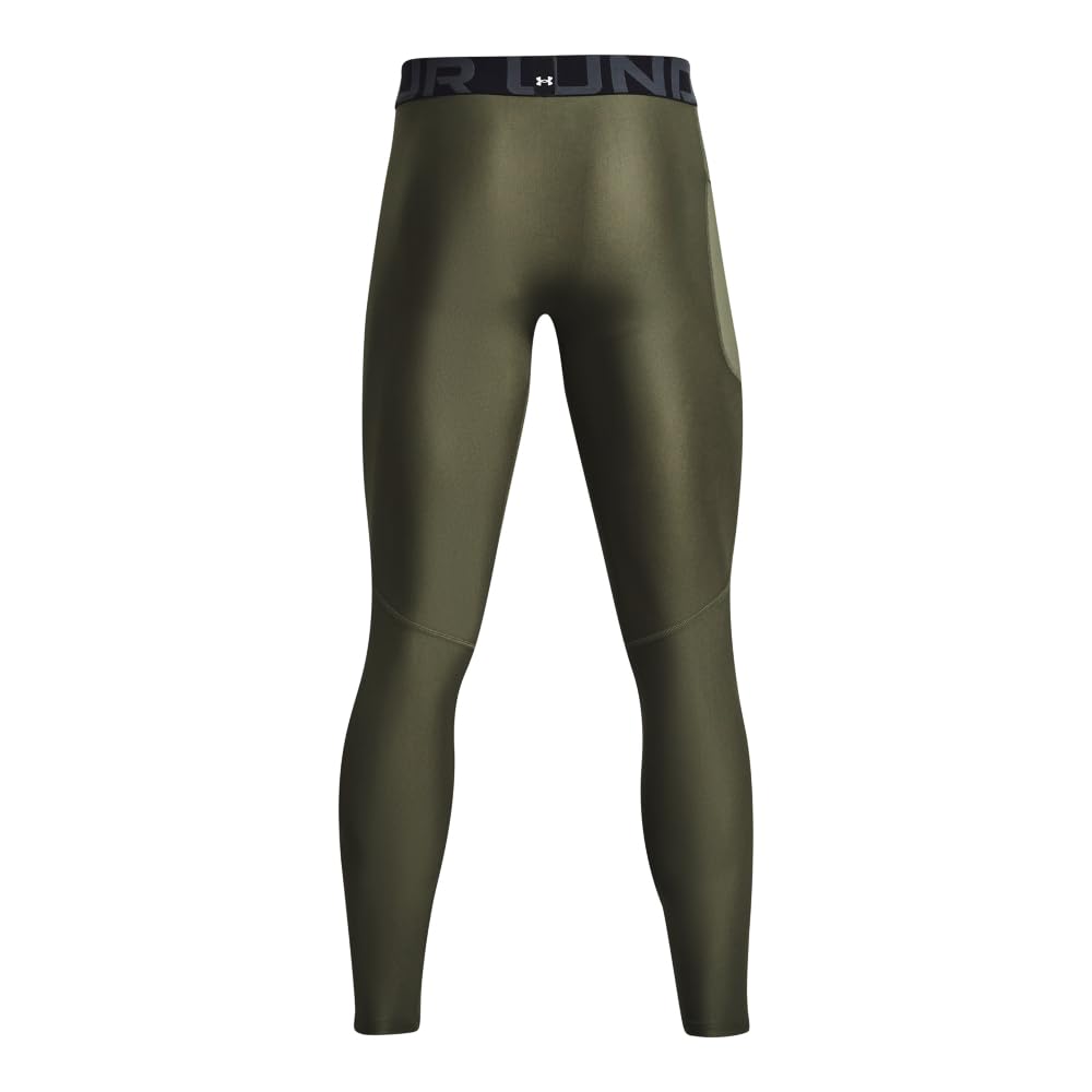 Under Armour Men's HeatGear Compression Leggings - Moisture-Wicking Workout Pants for Running, Gym & Training