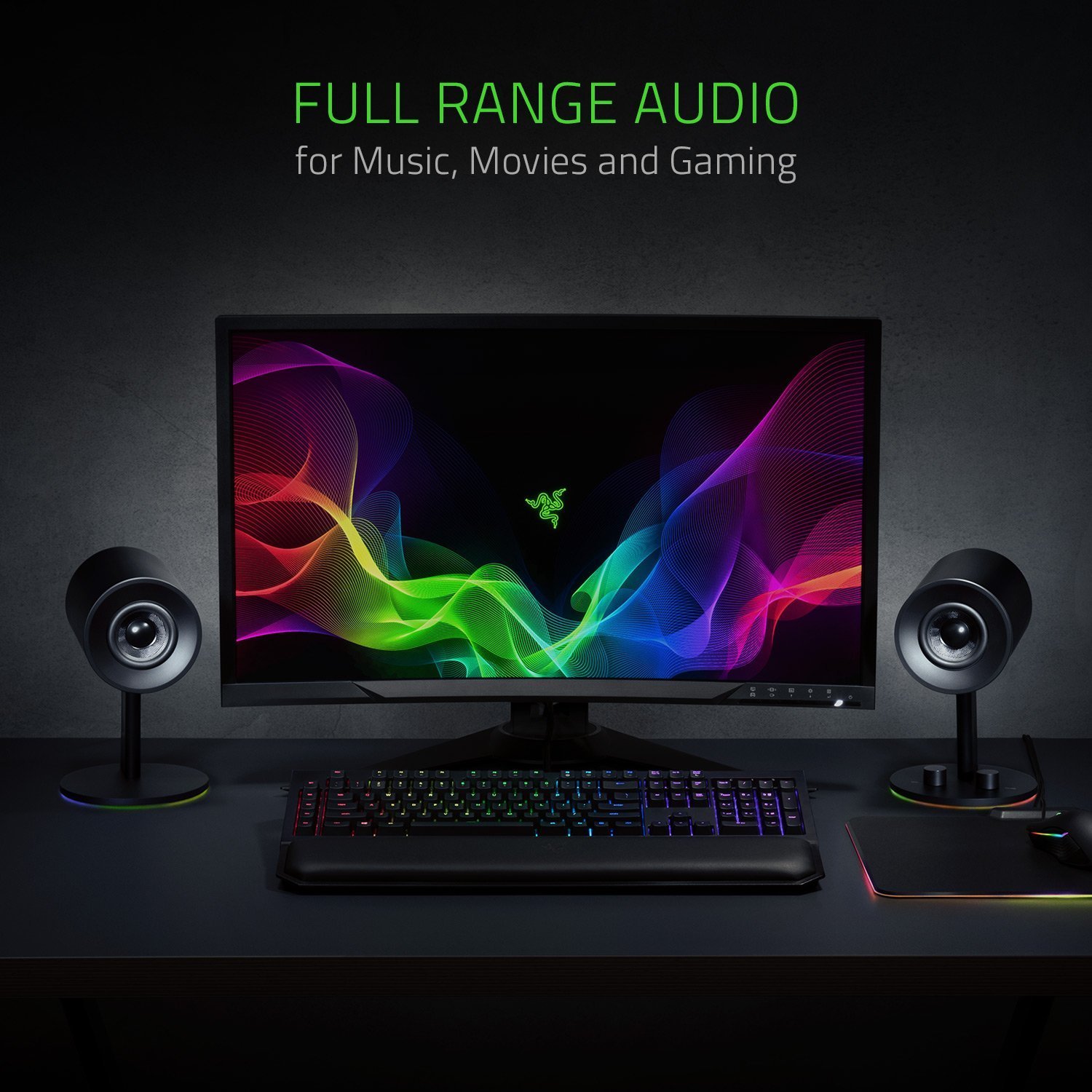 Razer Nommo Chroma 2.0 PC Gaming Speakers - 3