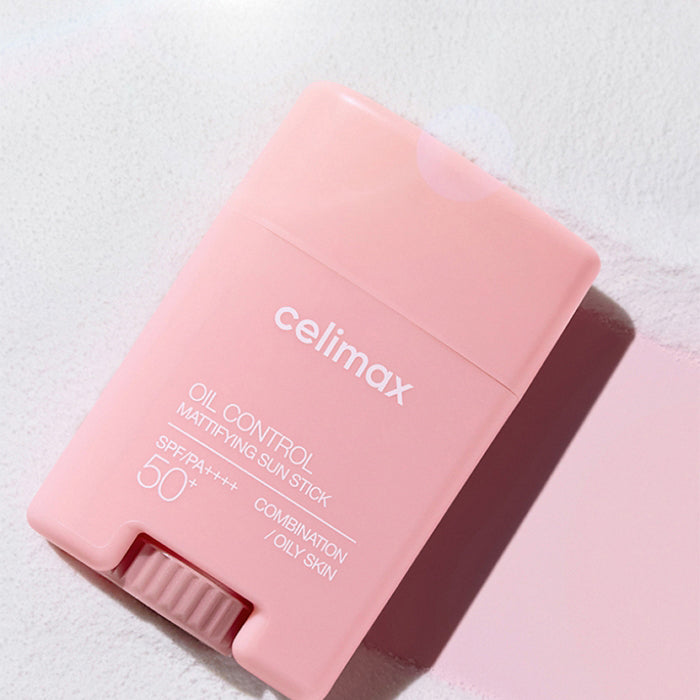 Celimax Oil Control Mattifying Sun Stick SPF50+ PA++++ 19g - Non-Greasy Sunscreen for Oily Skin, Matte Finish, Broad Spectrum Protection - Perfect for Outdoor Activities, Beach & Daily Use