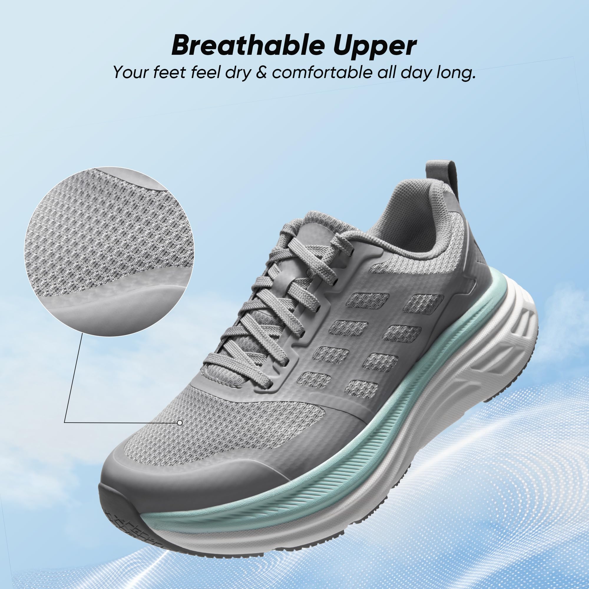 NORTIV 8 Women's Walking Shoes - Cushioned Running Tennis Sneakers with ActiveFloat Technology | Non-Slip, Breathable & Comfortable for Gym, Workout & Sports | Perfect for Walking, Jogging & Active Lifestyle