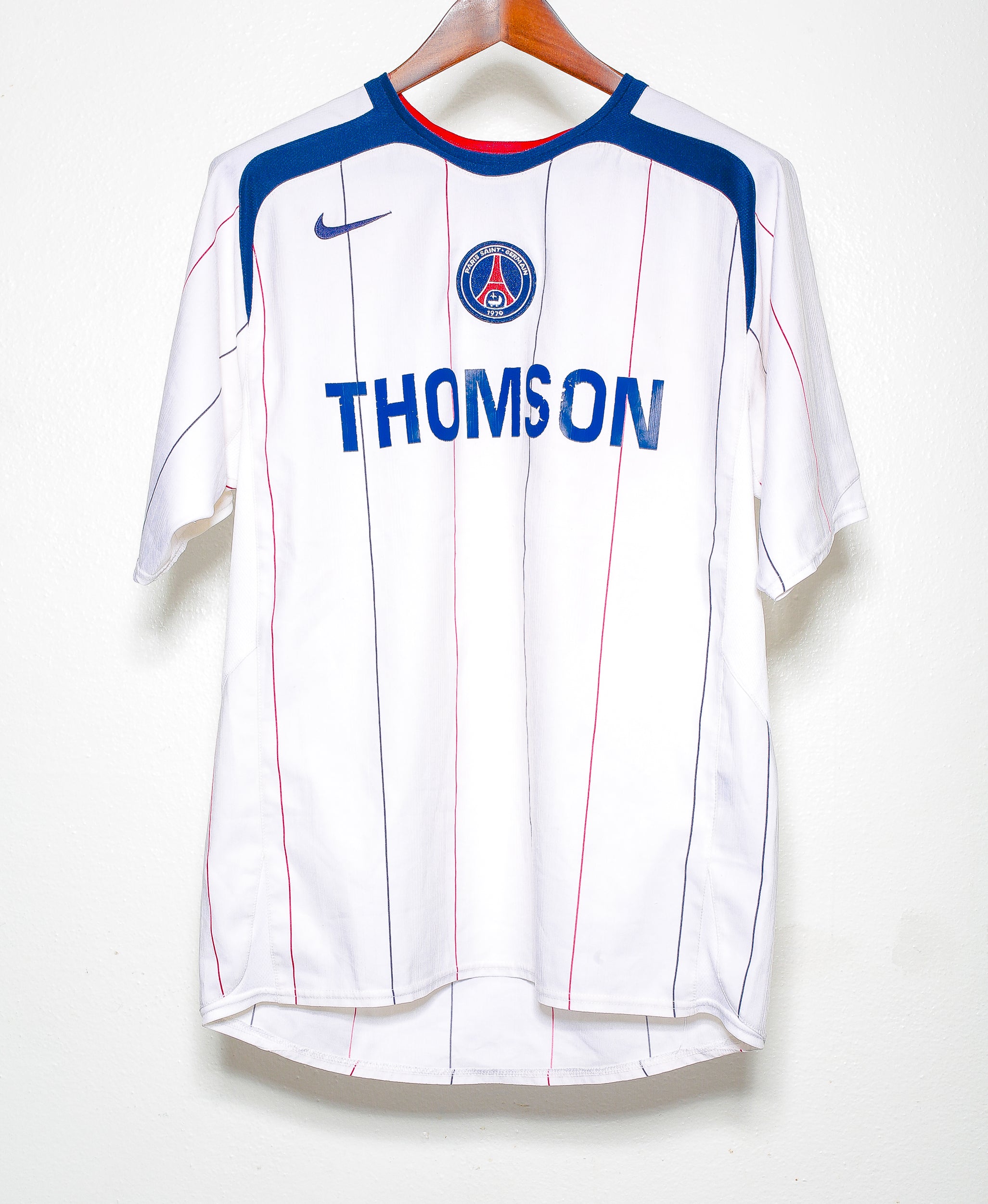 2005-2006 Paris Saint-Germain PSG Away Soccer Jersey (Size L) - Vintage Football Shirt for Fans, Collectors & Match Days