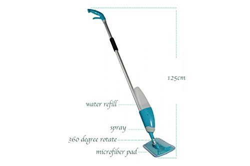 Prachit Spray Mop Set with 3 Microfiber Washable Pads - 360° Swivel Floor Cleaner for Wet & Dry Mopping | Perfect for Hardwood, Tile & Laminate Floors in Home, Office & Kitchen Cleaning