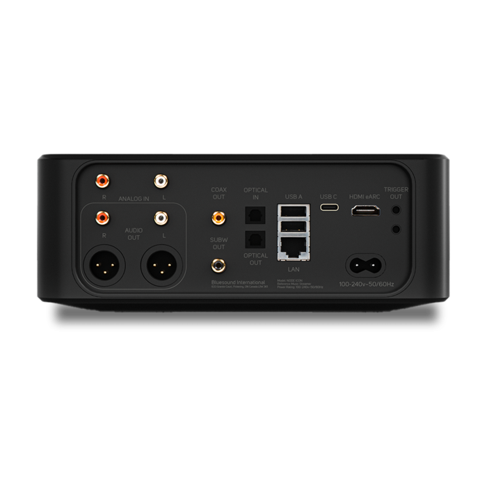 Bluesound NODE ICON Wireless Hi-Res Music Streamer - Stream High-Quality Audio to Any Speaker for Home Theater & Multi-Room Listening