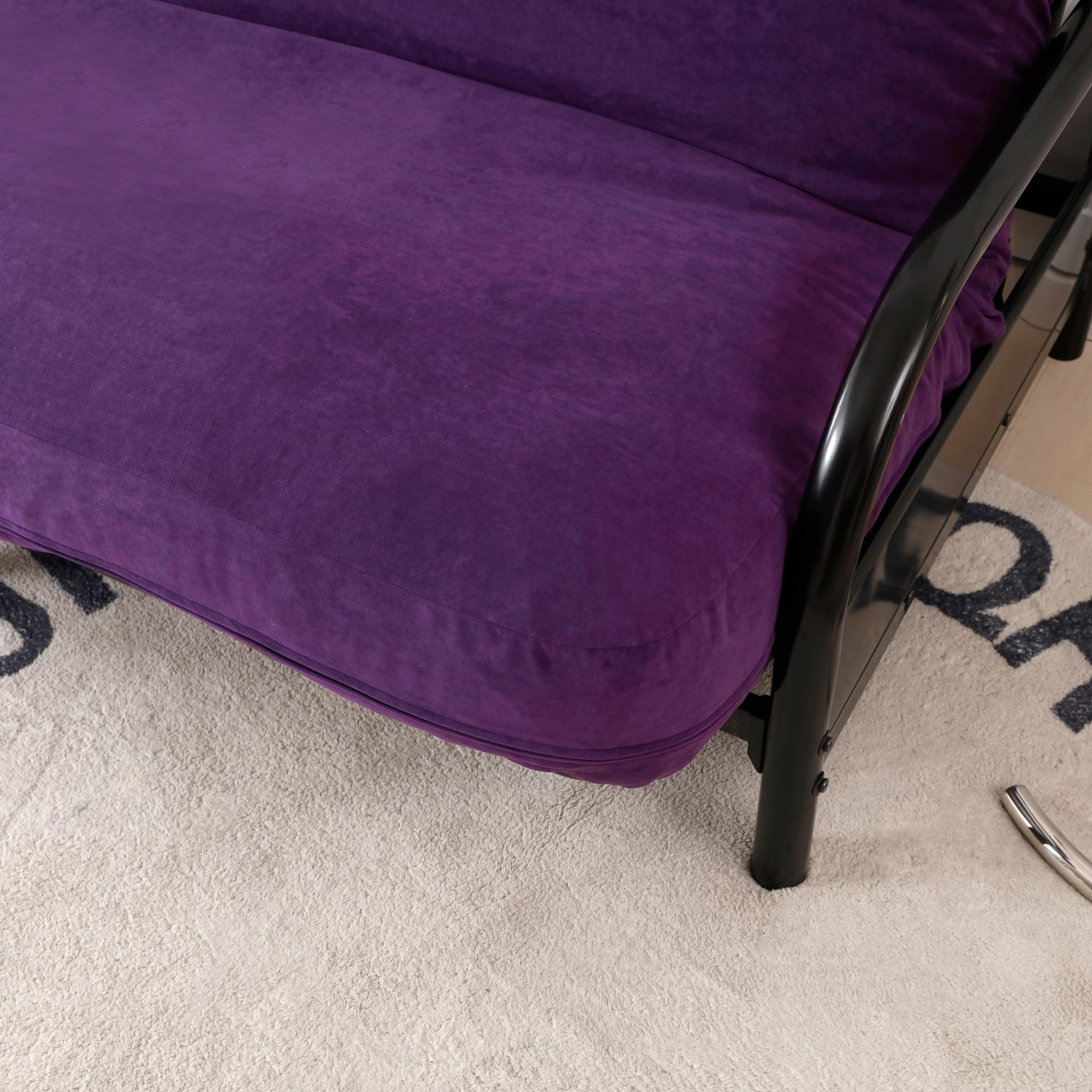OctoRose Purple Micro Suede Futon Cover 54x75