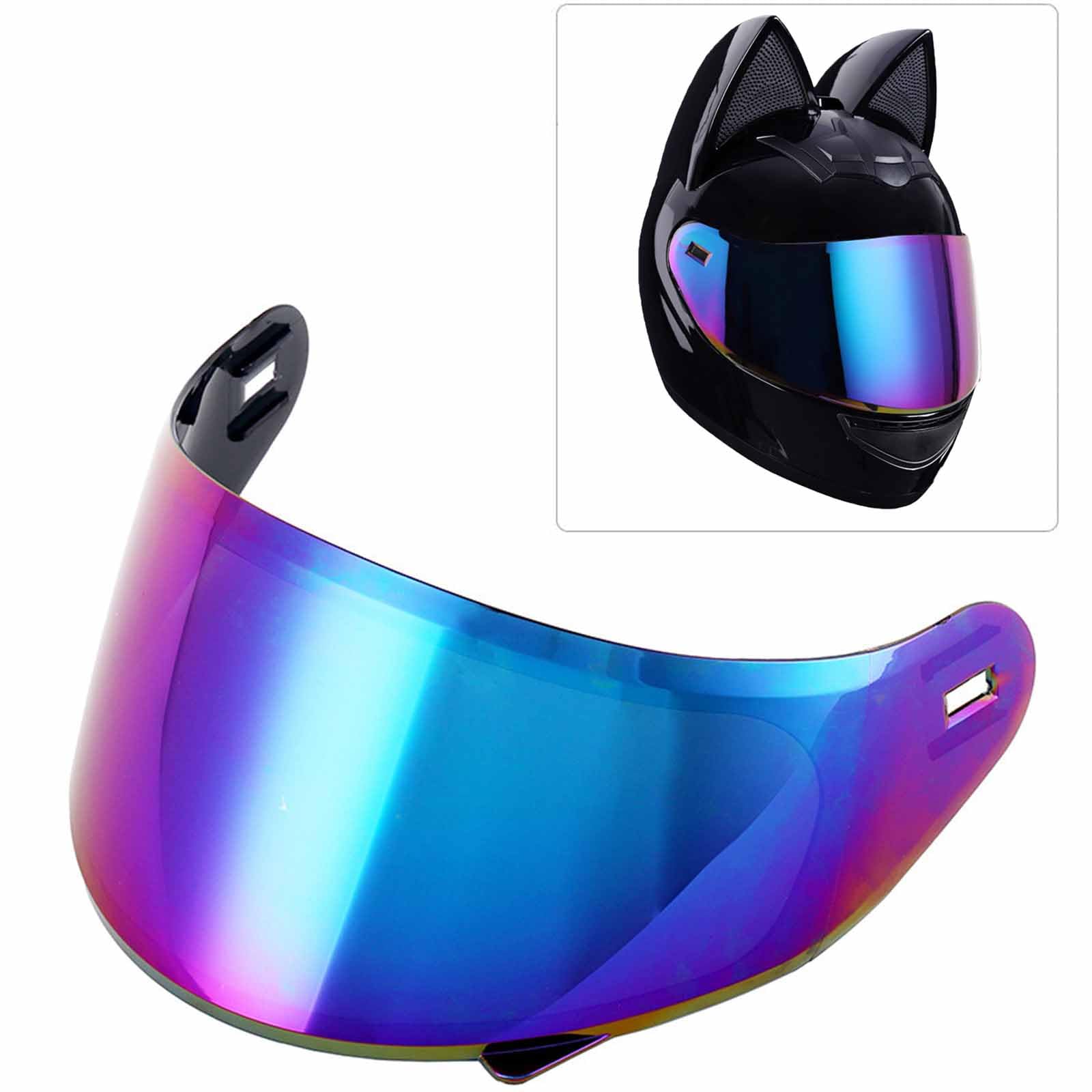 Cat Ears Motorcycle Helmet Visor - Windshield Lens for Open Helmets | Riding Protection