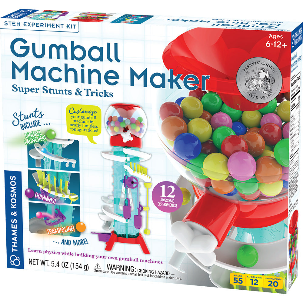 Super Stunts & Tricks Gumball Machine Maker - Fun Candy Dispenser for Parties, Events & Home Entertainment