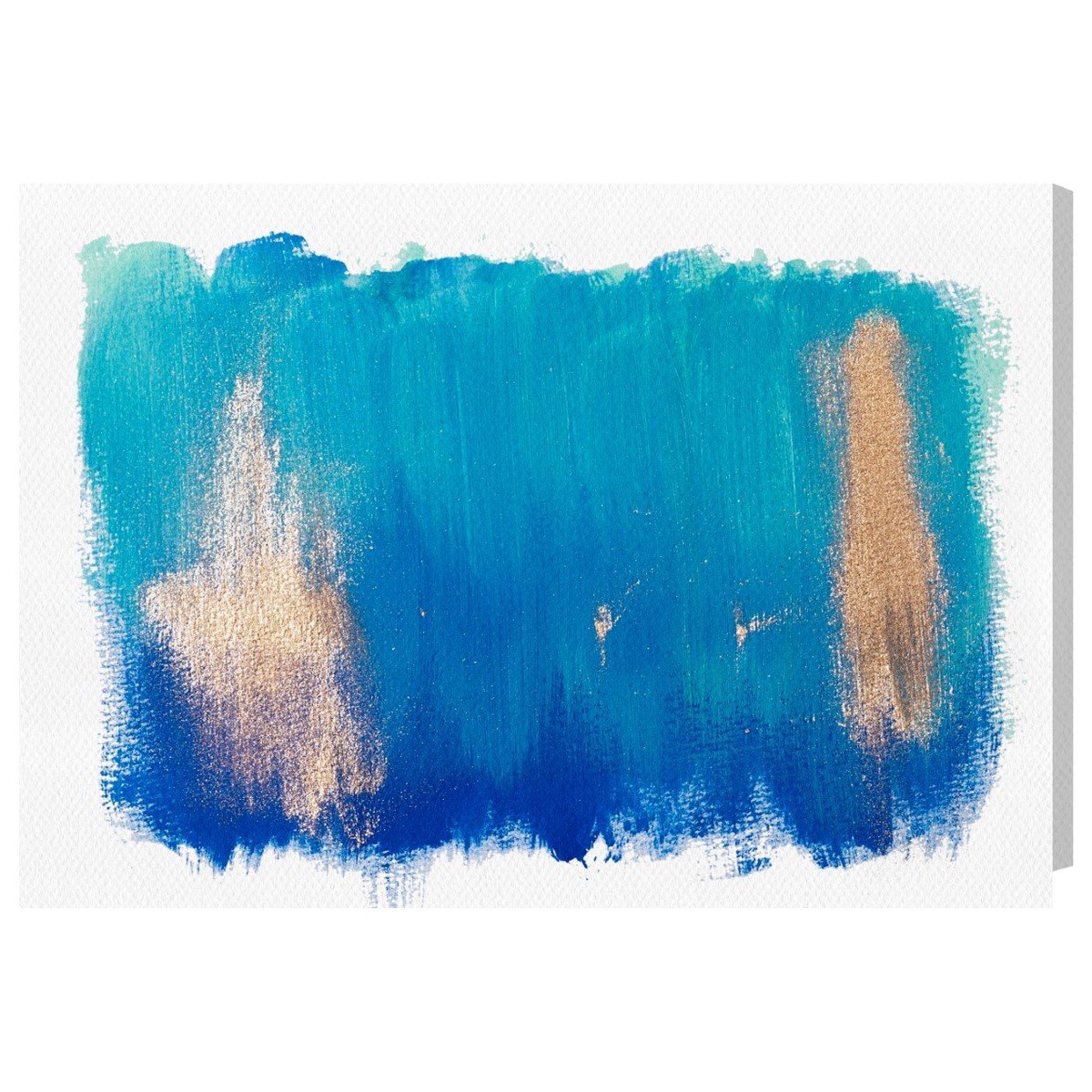 Abstract Wall Art Canvas Prints 'Addicted to the Sea' - Modern Ocean Themed Home Decor for Living Room, Bedroom & Office