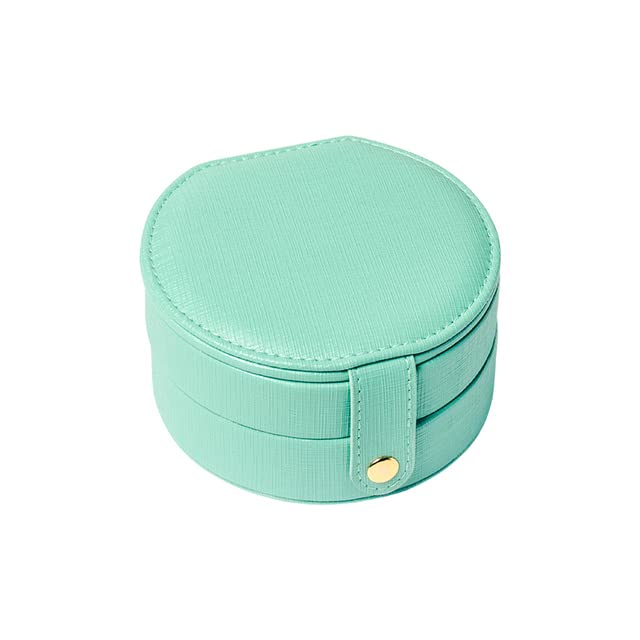Elegant PU Leather Travel Jewelry Organizer - Small Watch & Lipstick Storage Box for Women, Perfect Gift for Travel & Daily Use