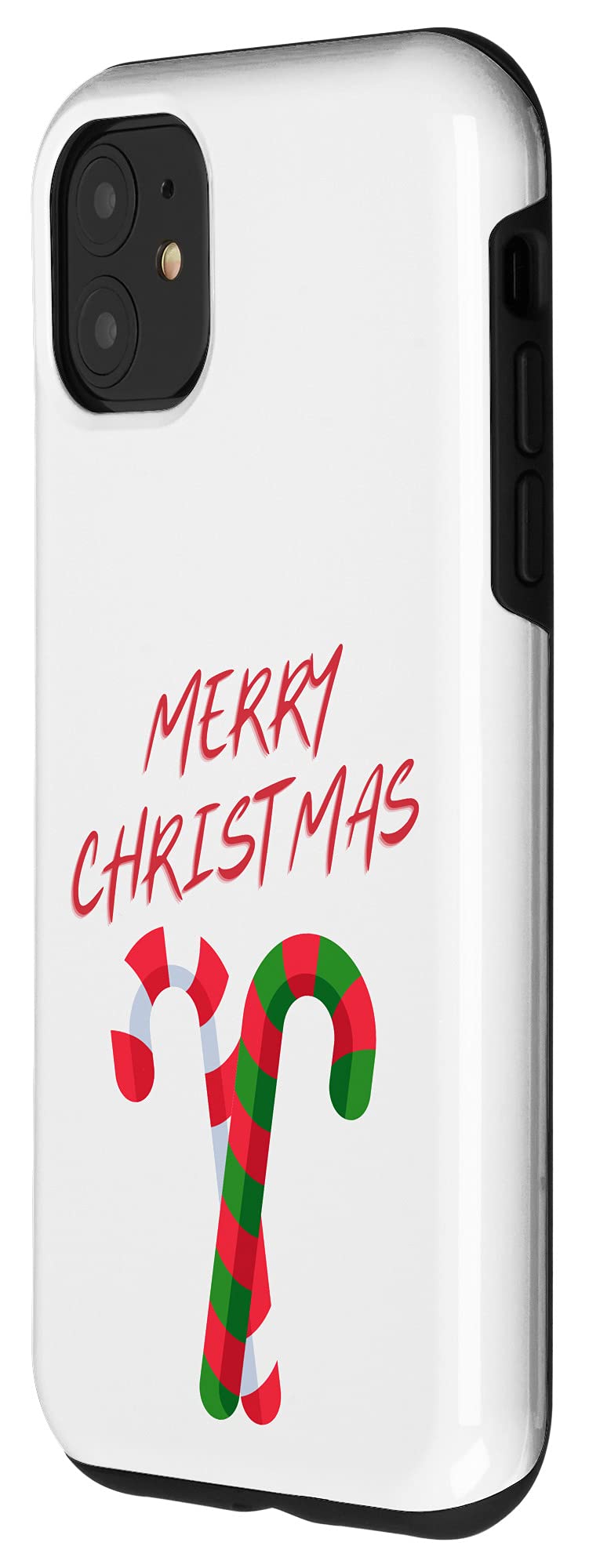 iPhone 11 Case - Christmas Candy Cane Design - Protective Phone Cover for iPhone 11 - Perfect Holiday Gift for Christmas & Winter Season