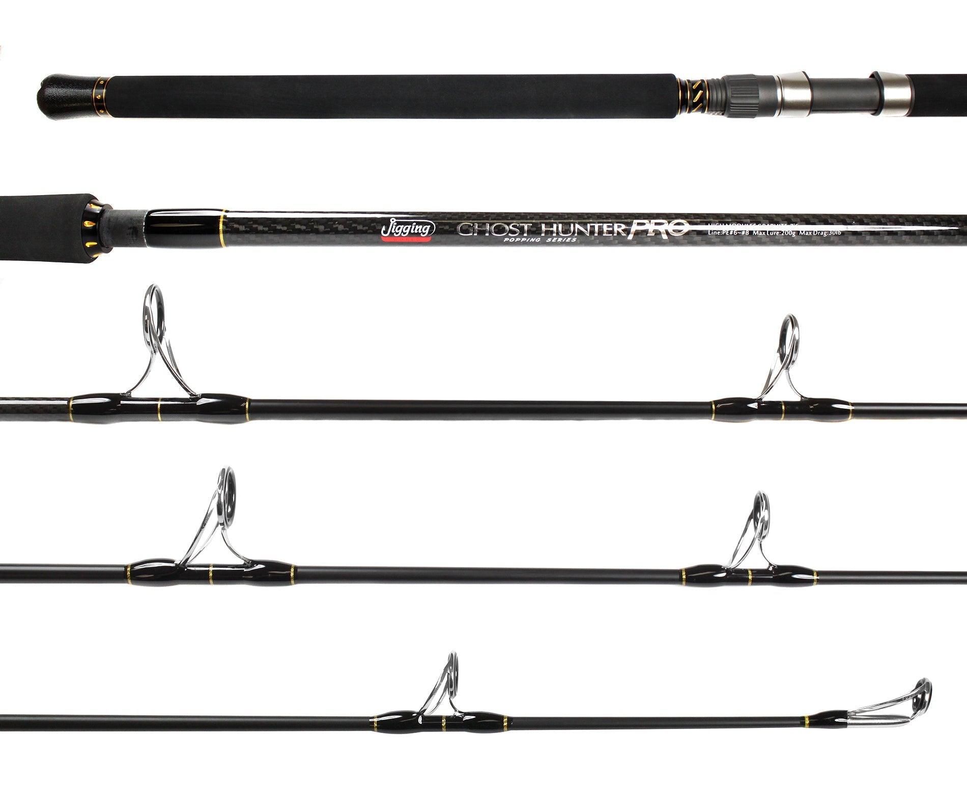 Jigging World Ghost Hunter Popping Spinning Rod - Saltwater Fishing Rod for Popping & Jigging - Ideal for Offshore, Surf & Pier Fishing