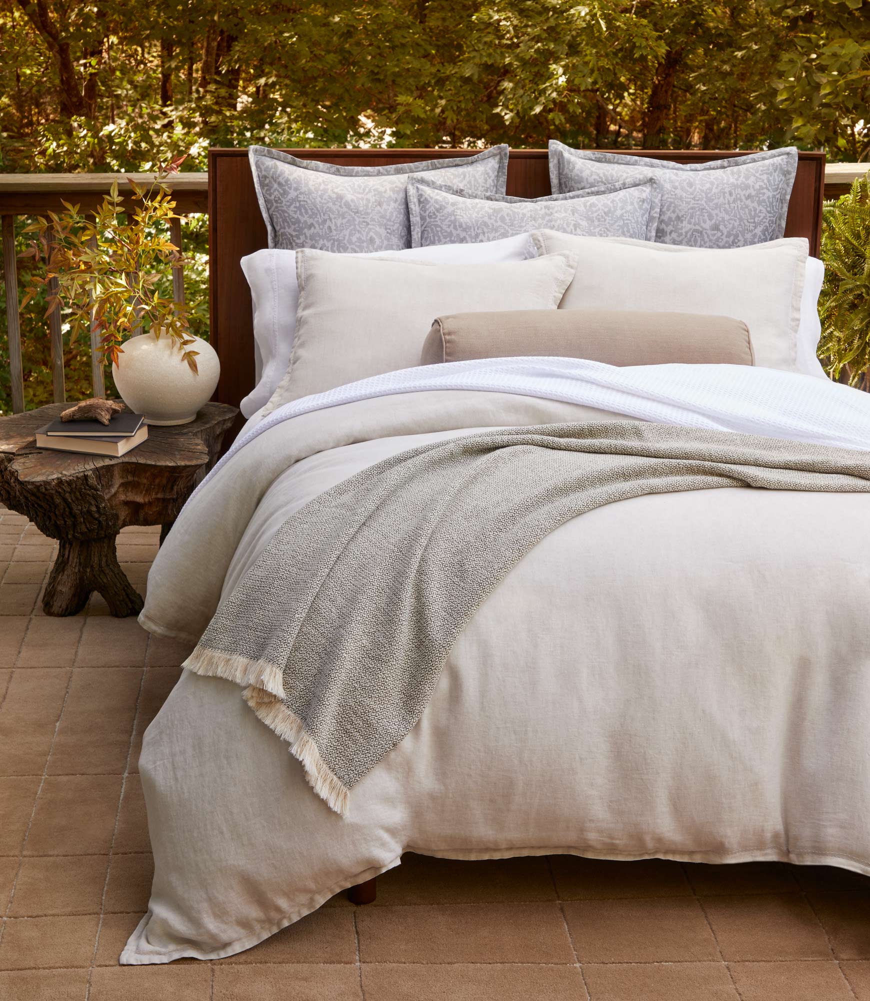 Premium European Washed Linen Duvet Cover Set - Breathable & Soft 100% Natural Bedding for All Seasons | Perfect for Master Bedroom, Guest Room & Vacation Homes
