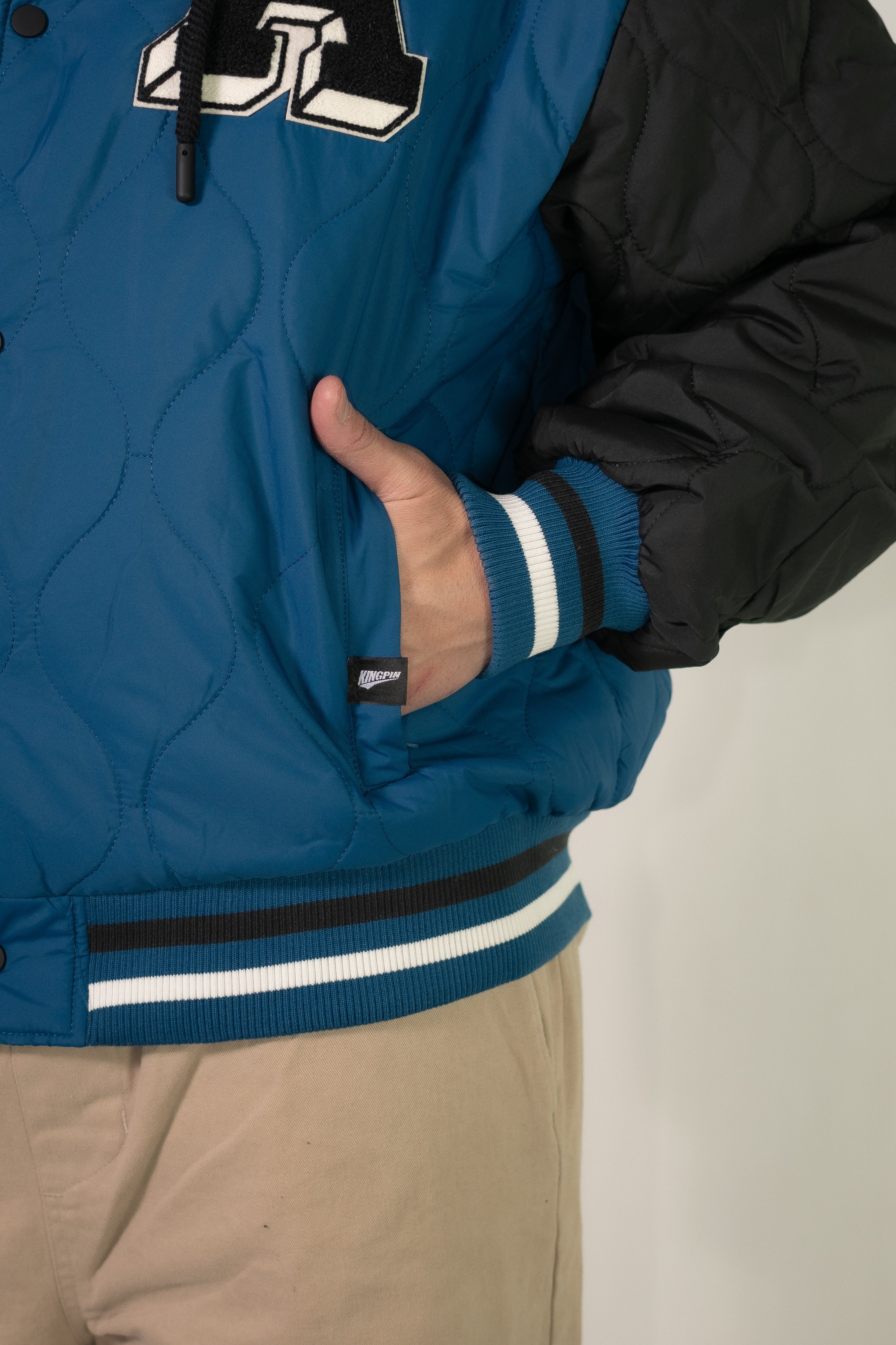 Kingpin H Black/Blue Campera Jacket - Waterproof & Windproof Outdoor Jacket for Hiking, Camping & Travel