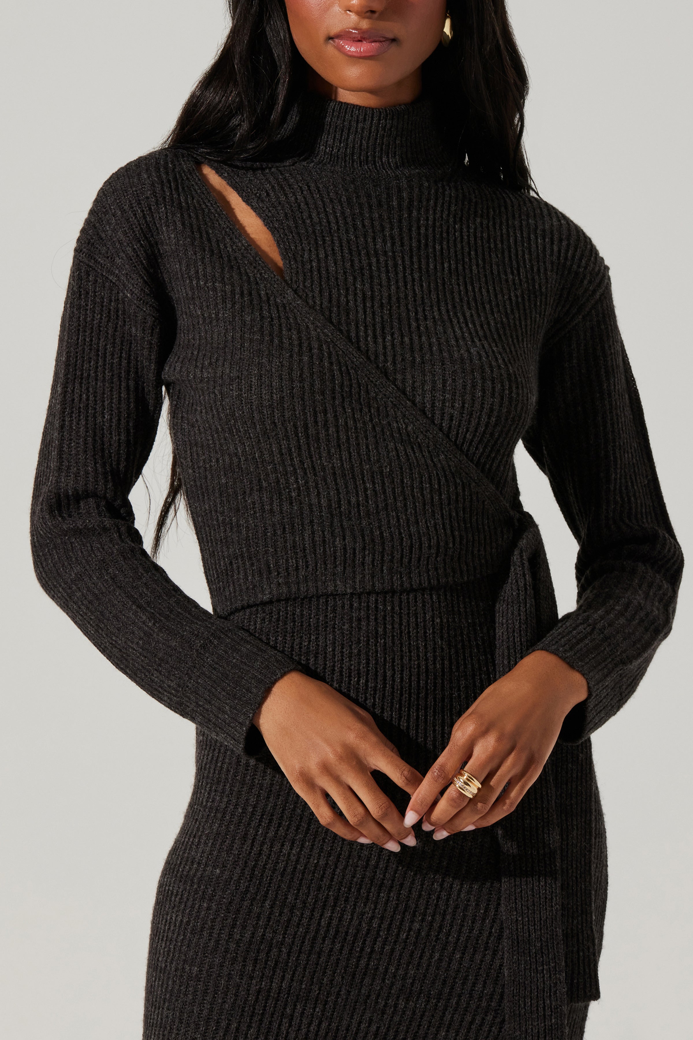 Audree Women's Midi Sweater Dress - Soft Knit Casual Long Sleeve Tunic Pullover for Fall & Winter | Perfect for Office, Date Night & Holiday Outfits