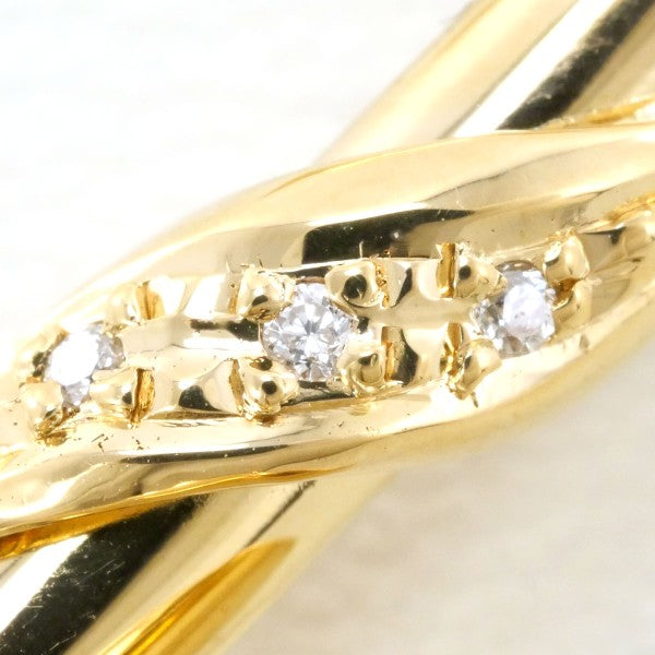 18K Yellow Gold Diamond Brooch Pin - Elegant Vintage Jewelry for Women, Perfect for Weddings, Parties & Special Occasions
