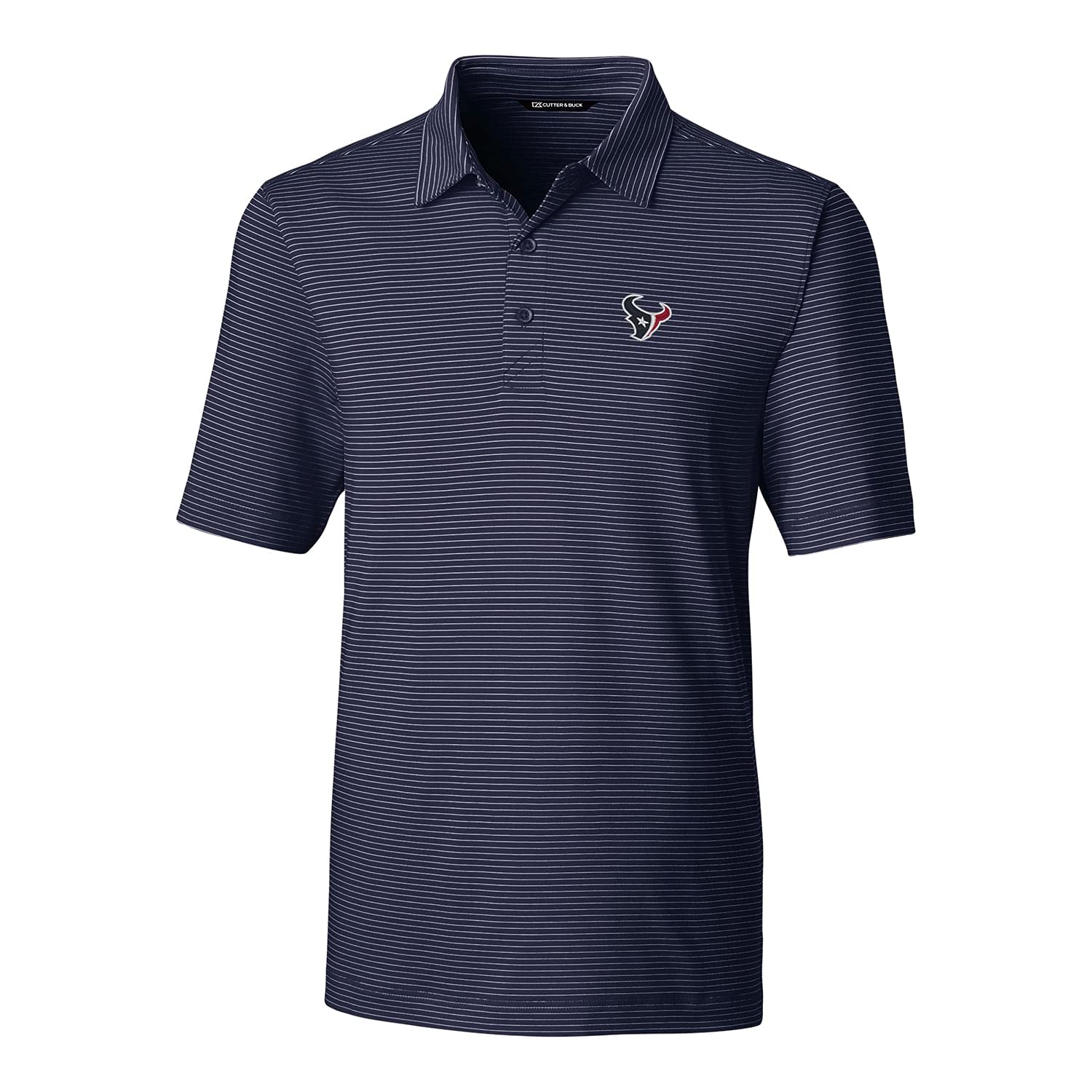 Cutter & Buck Men's NFL Big & Tall Forge Pencil Stripe Polo Shirt - Officially Licensed Football Jersey for Plus Size Fans - Perfect for Game Day, Tailgating & Casual Wear