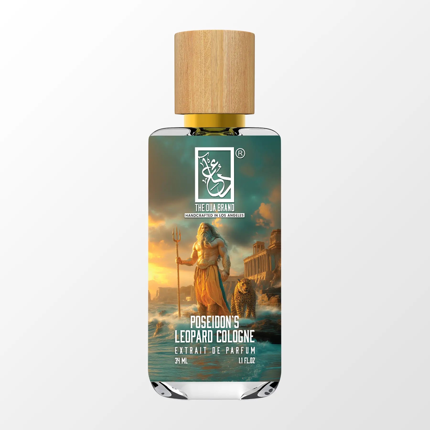 Poseidon's Leopard Cologne for Men - Premium Long Lasting Fragrance - Fresh Aquatic & Woody Scent - Perfect for Date Night, Office & Special Occasions