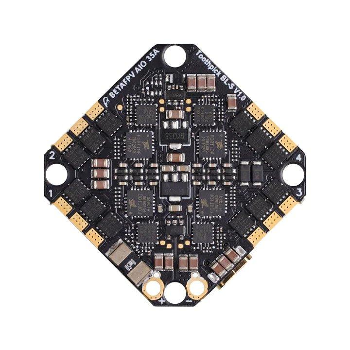 BETAFPV Toothpick F722 2-6S 35A AIO Brushless Flight Controller with ICM42688 Gyro (BLHeli_S) - Perfect for FPV Drone Racing and Freestyle Flying