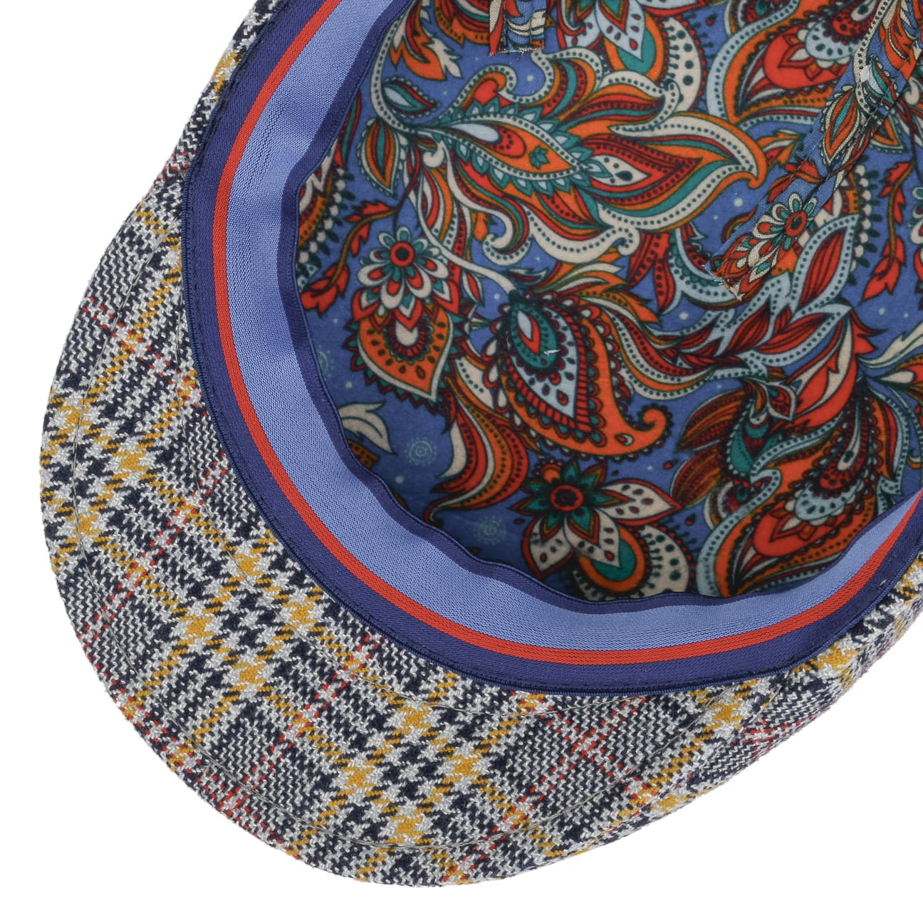 Lierys Roverton Check Flat Cap - Stylish Wool Men's Hat for Casual & Outdoor Wear | Perfect for Golf, Hiking, and Everyday Fashion