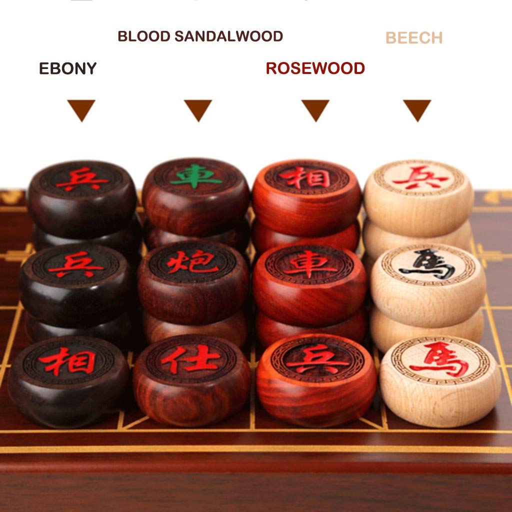 2-Player Chinese Xiangqi Chess Set - Portable Folding Board Strategy Game for Travel & Home | 5cm/2