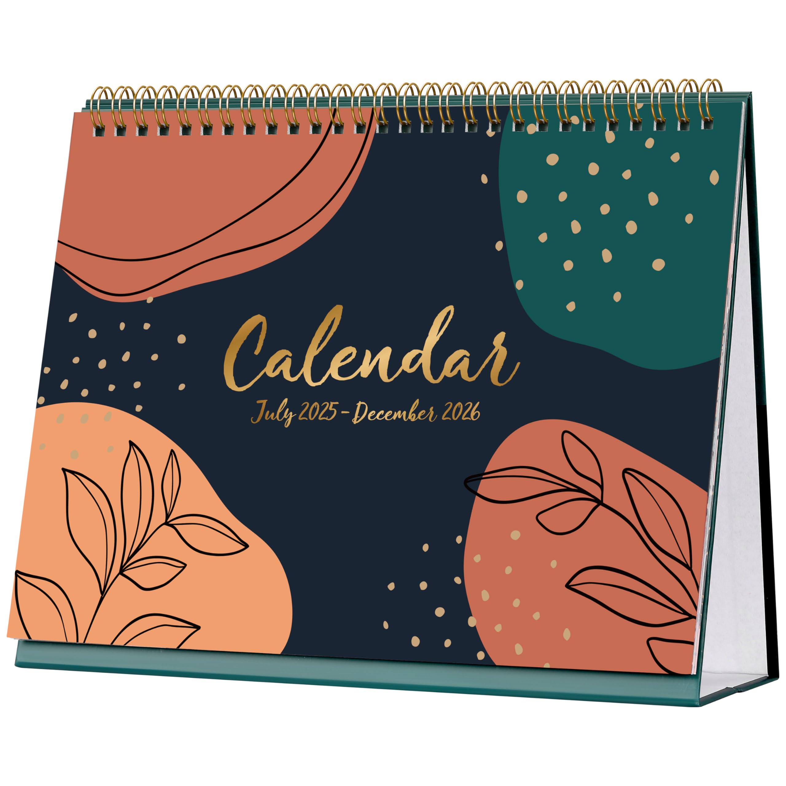 2025-2026 Weekly Desk Calendar Planner | July 2025 - December 2026 with Memo Pages | 25.3 x 20.5 x 7.8 cm | Home, Office & Study Organizer | Perfect for Scheduling, Goal Tracking & Productivity