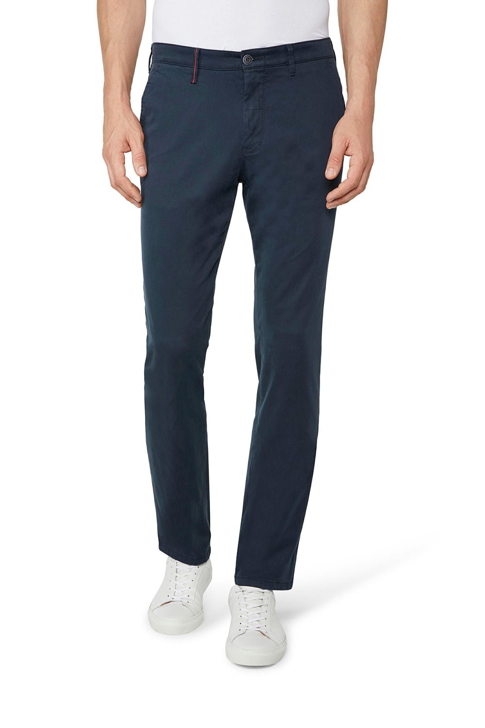 GARDEUR Benito Modern Chino Pants for Men - Slim Fit Stretch Navy Blue Casual Trousers | Office Wear, Business Casual & Everyday Outfits