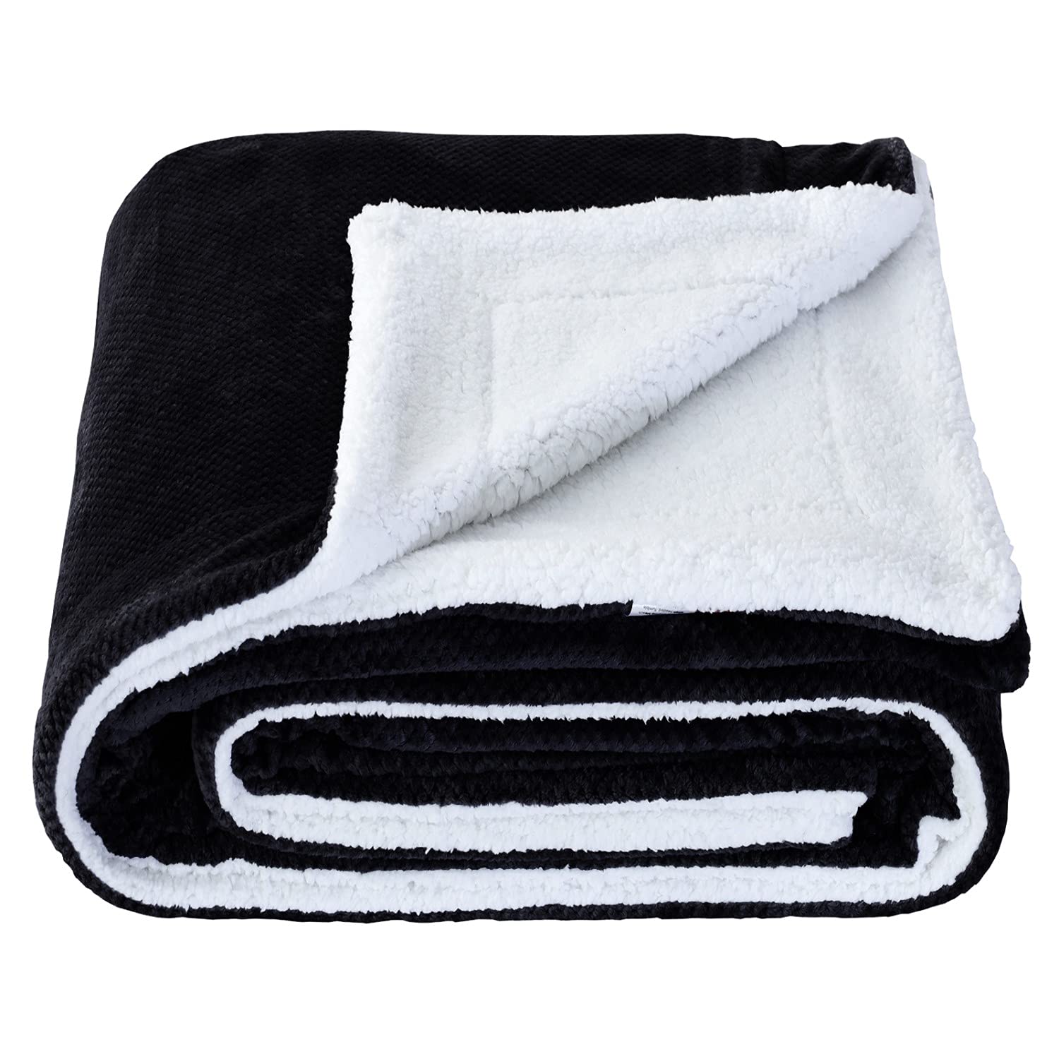 SOCHOW Waffle Sherpa Fleece Throw Blanket - Ultra Soft & Warm Reversible Plush Blanket for Bed, Sofa, Couch - 60