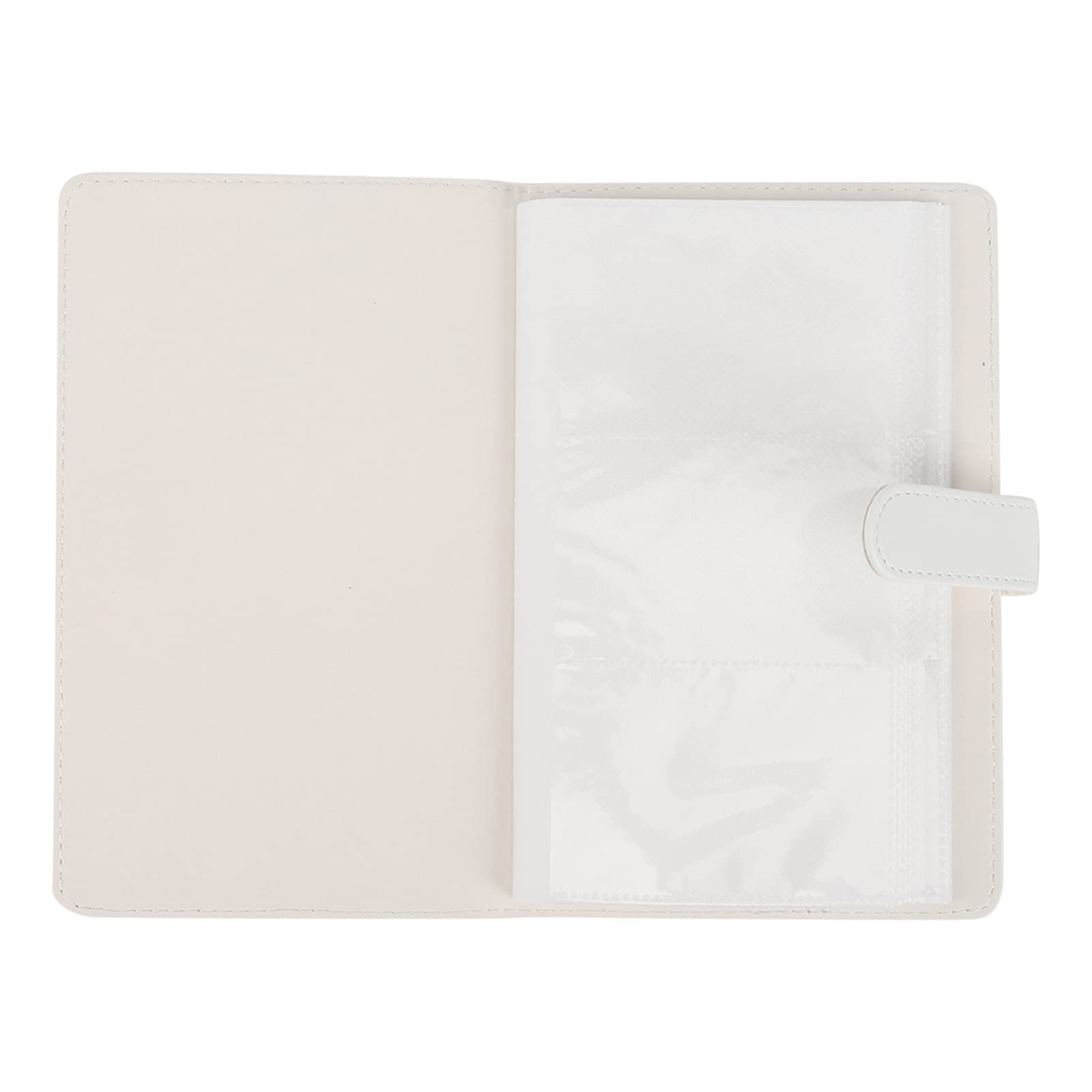 3in1 PU Leather Photo Album with 96 Pockets - Compatible with Mini11/8/9/7s/25/70/90 Camera - Holds Photos, Movie Tickets & Bank Cards (White) - Perfect for Travel, Wedding & Family Memories Storage