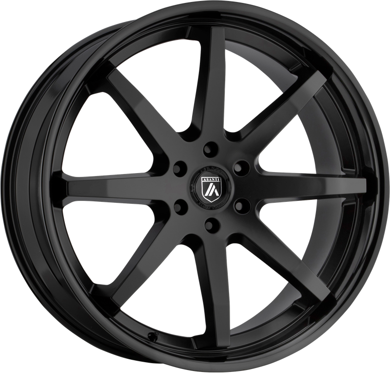 Asanti ABL-32 Reverb 20x9 Satin Black Wheels with Gloss Black Lip +30mm Offset - Premium Alloy Rims for Trucks, SUVs & Luxury Cars - Perfect for Off-Roading, Street Performance & Custom Builds