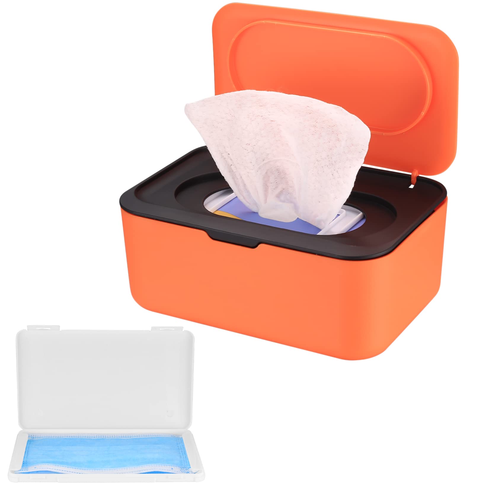 Baby Wet Wipes Dispenser Box with Lid - Portable Tissue Holder for Nursery & Travel