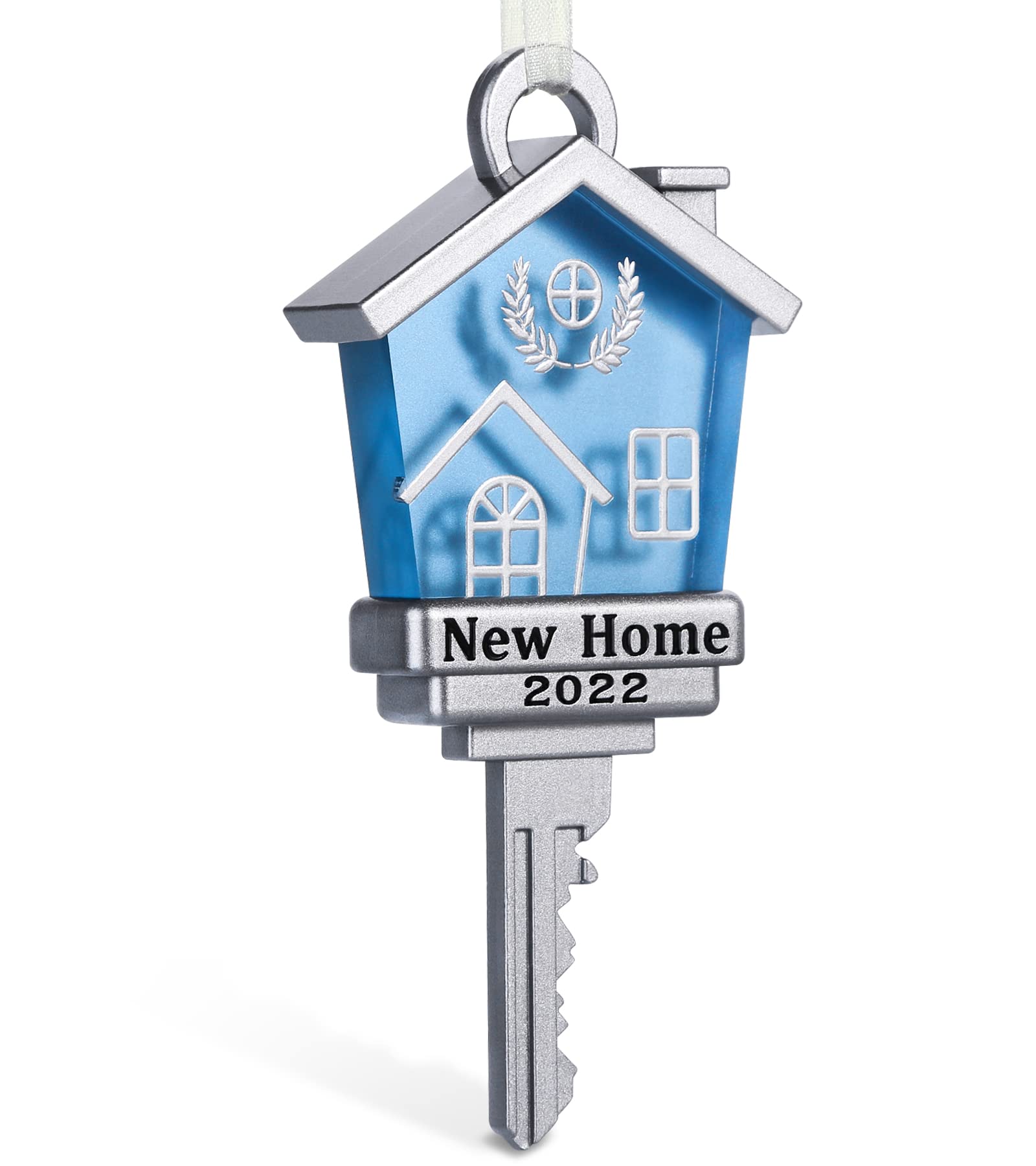 2022 New Home Key Ornament - First Home Christmas Keepsake, Housewarming Gift for New Homeowners, Personalized Tree Hanging Decoration - Perfect for Christmas Celebrations & New Home Welcoming Parties