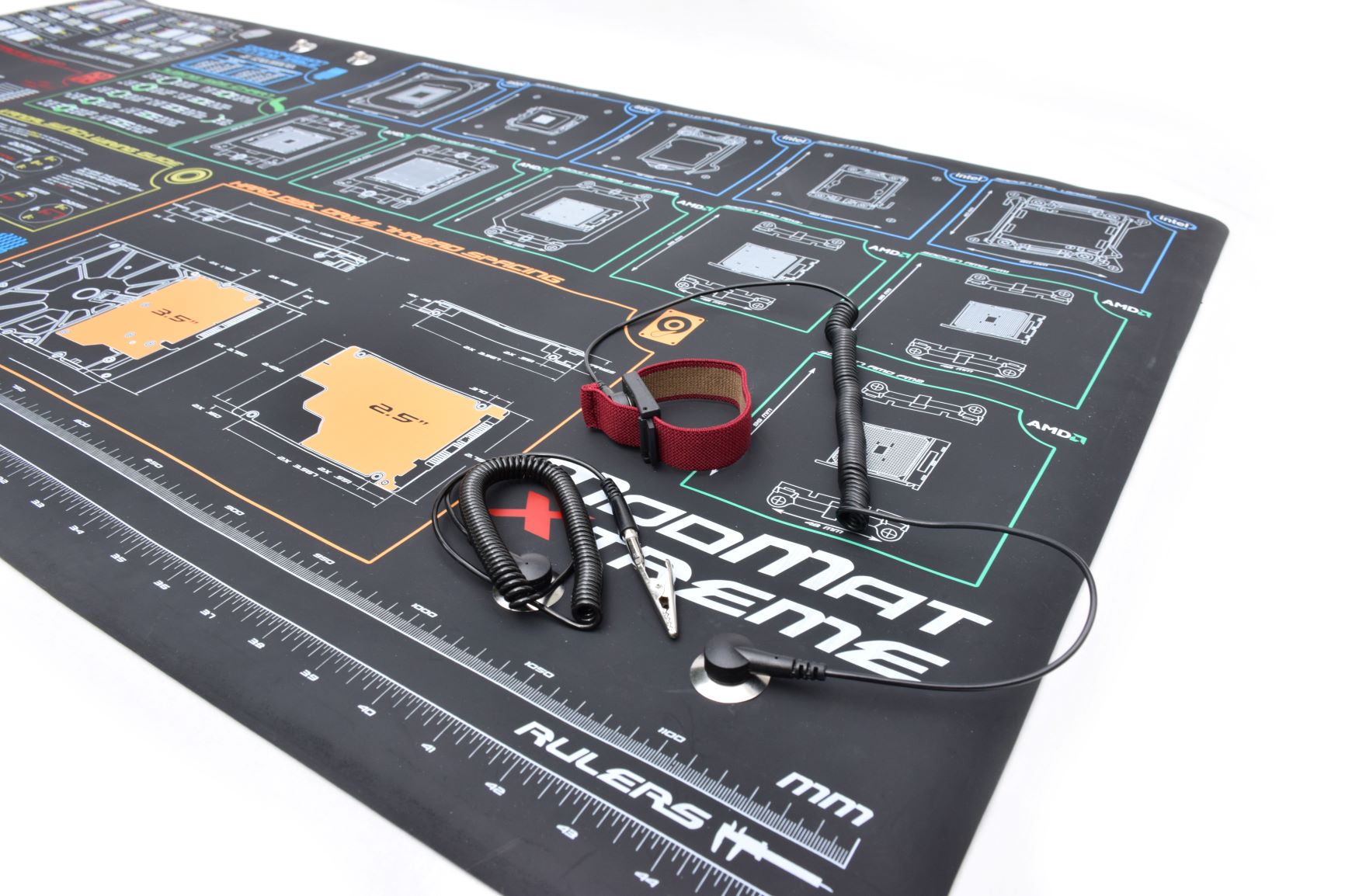 ModRight Xtreme Super Large Anti Static Mod Mat - 47x23 Inch PC Building Workstation Surface for Computer Assembly, Electronics Repair & Gaming Setup | Perfect for DIY PC Builders & Tech Enthusiasts