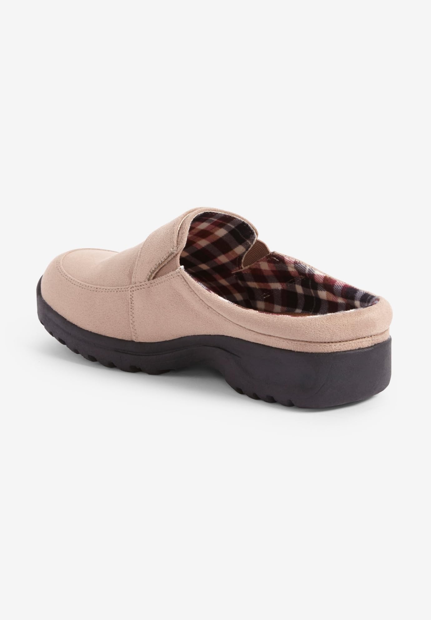 Comfortview Women's Wide Width Joy Mule Slip-On Shoes - Comfortable & Stylish House Slippers for Relaxing at Home, Lounging or Running Errands