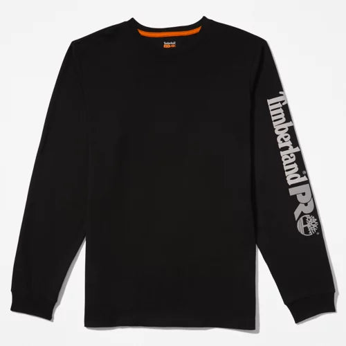 TIMBERLAND PRO® Base Plate Long Sleeve Moisture Wicking T-Shirt for Men - Breathable Work Shirt TB0A1HRV - Ideal for Construction, Hiking & Outdoor Activities