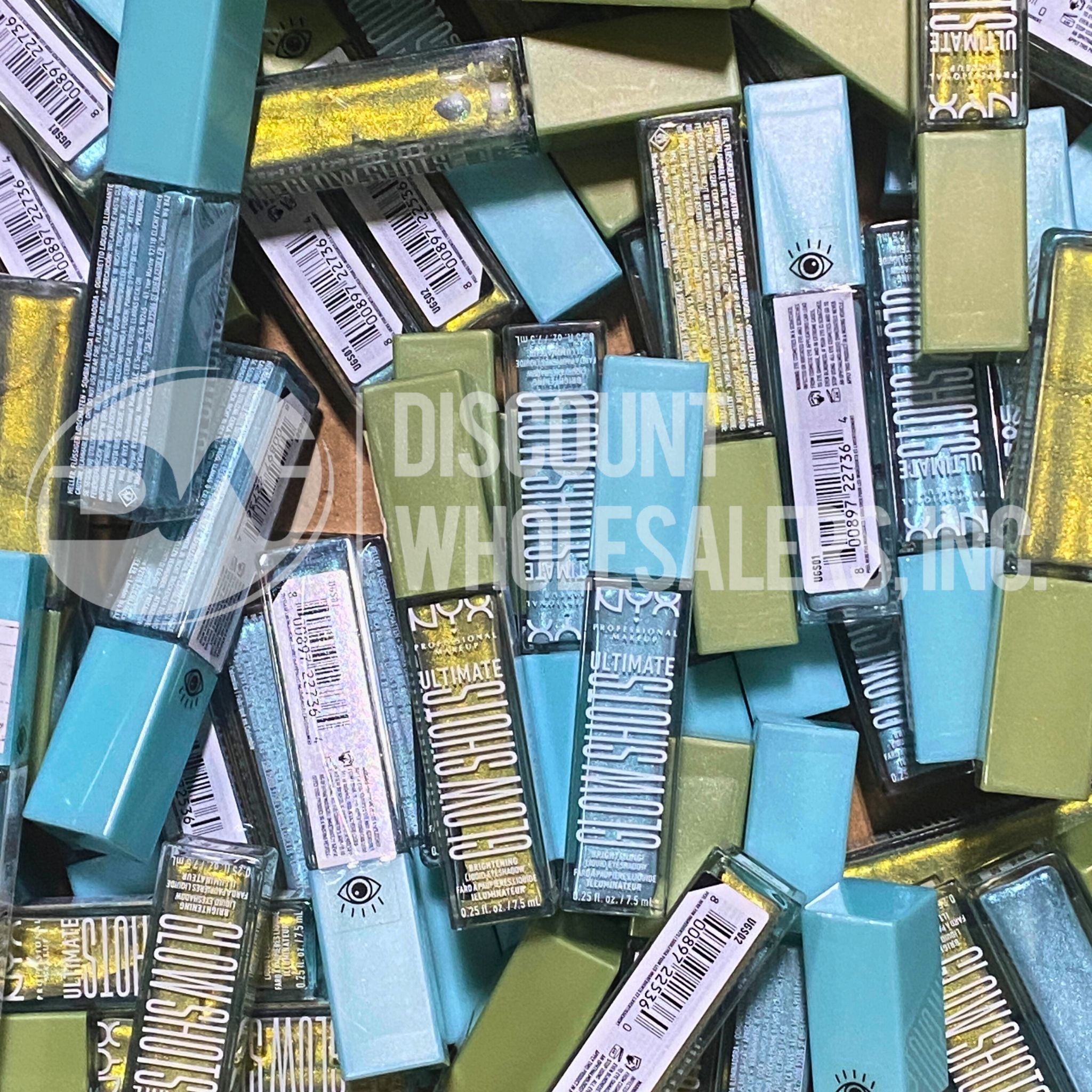 NYX Professional Ultimate Glow Shots Liquid Shimmer - Blueberry Baller & Kiwi Killa (80 Pcs) | Vegan Makeup for Face & Body | Perfect for Parties, Festivals & Night Out Glam