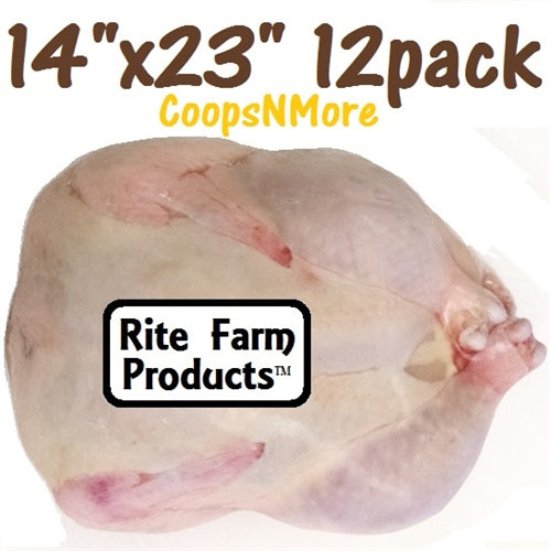 12 Pack of 14x23 Turkey Shrink Bags for Poultry - Heavy Duty Freezer Storage Bags for Turkey, Chicken, Duck - Perfect for Holiday Cooking, Meal Prep & Long-Term Freezing