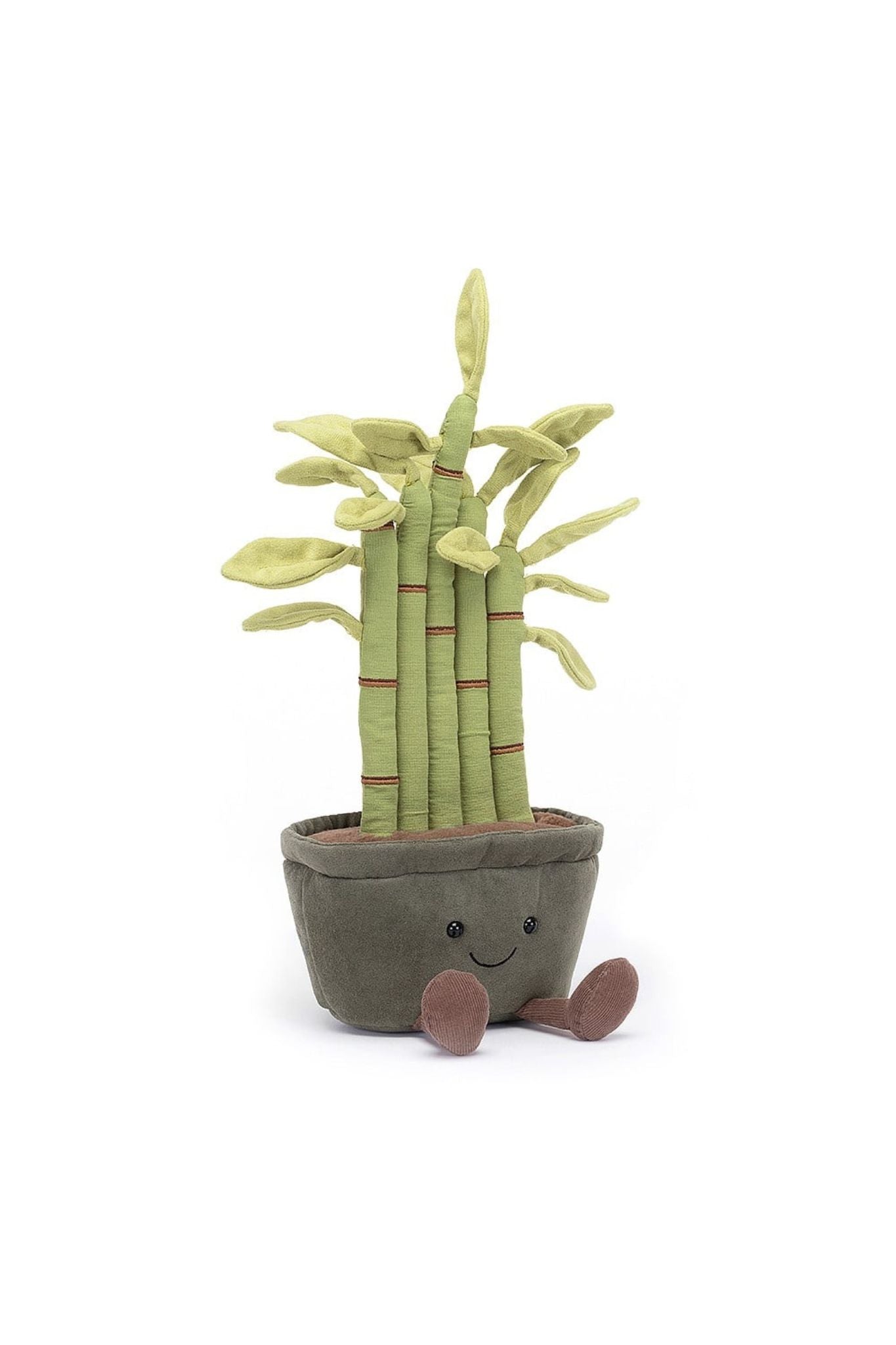 Jellycat Amuseable Potted Bamboo Plush Toy - Cute Decorative Plant for Nursery, Office Desk & Home Decor