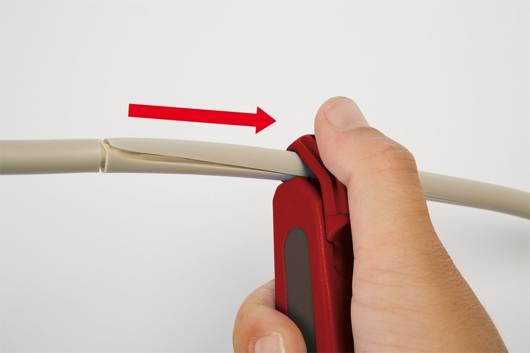 Professional Cable Stripper & Electrician's Knife - Heavy Duty Wire Stripping Tool for Electrical Work, DIY Projects & Home Repairs - Perfect for Electricians, Technicians & DIY Enthusiasts
